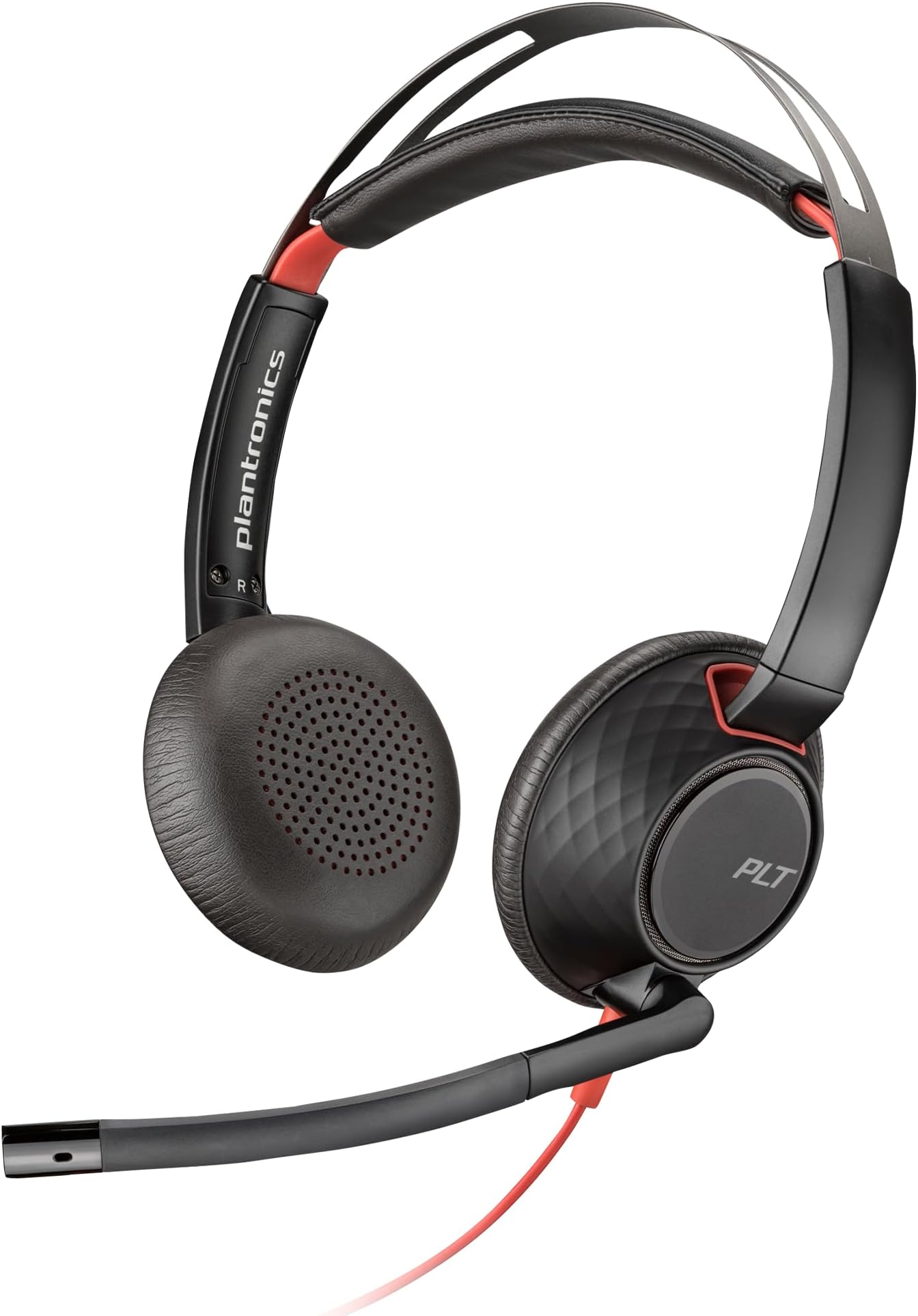 Blackwire 5220 USB-A Wired Headset (Plantronics) - Flexible Noise-Canceling Boom Mic - Ergonomic Design - Connect to PC/Mac, Mobile via USB-A or 3.5 mm - Works w/Teams, Zoom - Amazon Exclusive
