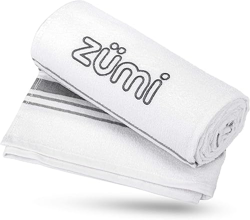 Zumi Toalla de viaje para campamento 100% algodón, ultraligera, de secado rápido, altamente absorbente, suave, ecológica, compacta, ligera, de