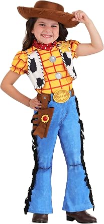 Disney Toy Story Woody Toddler Costume for Girls with Hat, Belt, Holster, Scarf & Badge - Officially Licensed