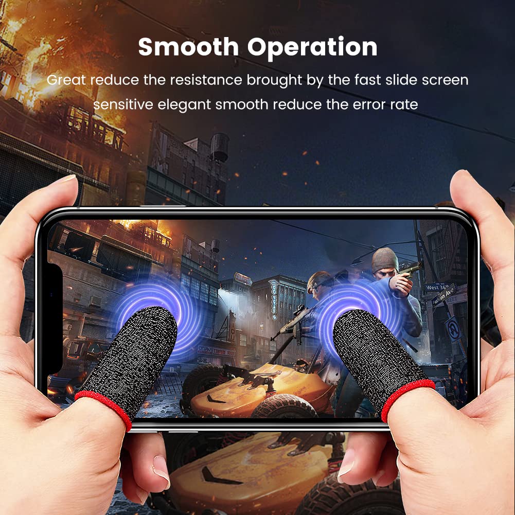 4 Manicotti Per Dita Da Gaming - Traspiranti, Anti-sudore Per PUBG Mobile E Altri Giochi - Foto 4