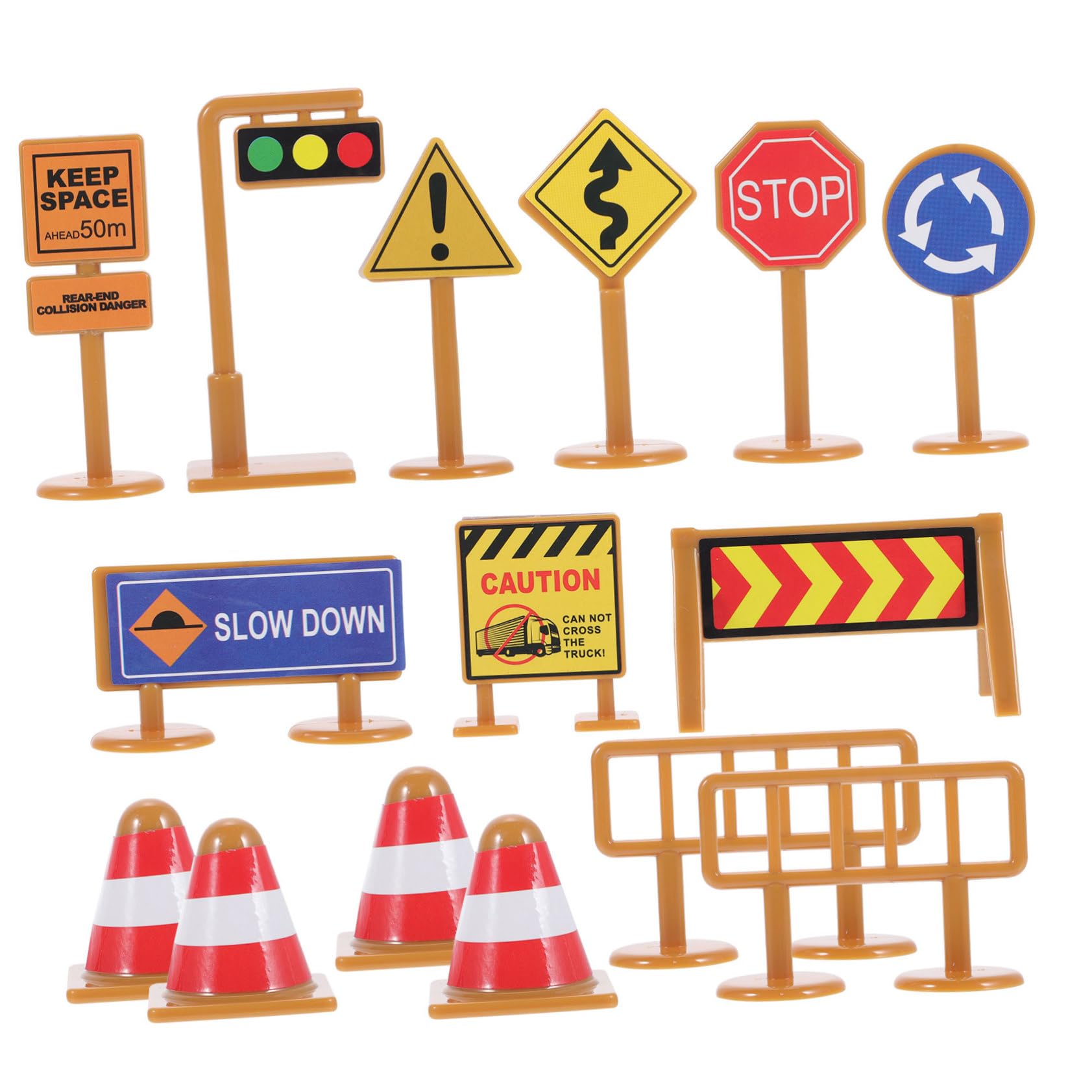 Milisten Ensemble de 2 Panneaux Routiers Jouets de Circulation pour Garçon et Filles, Légers et Faciles à Transporter, pour Anniversaire et Jeu Éducatif