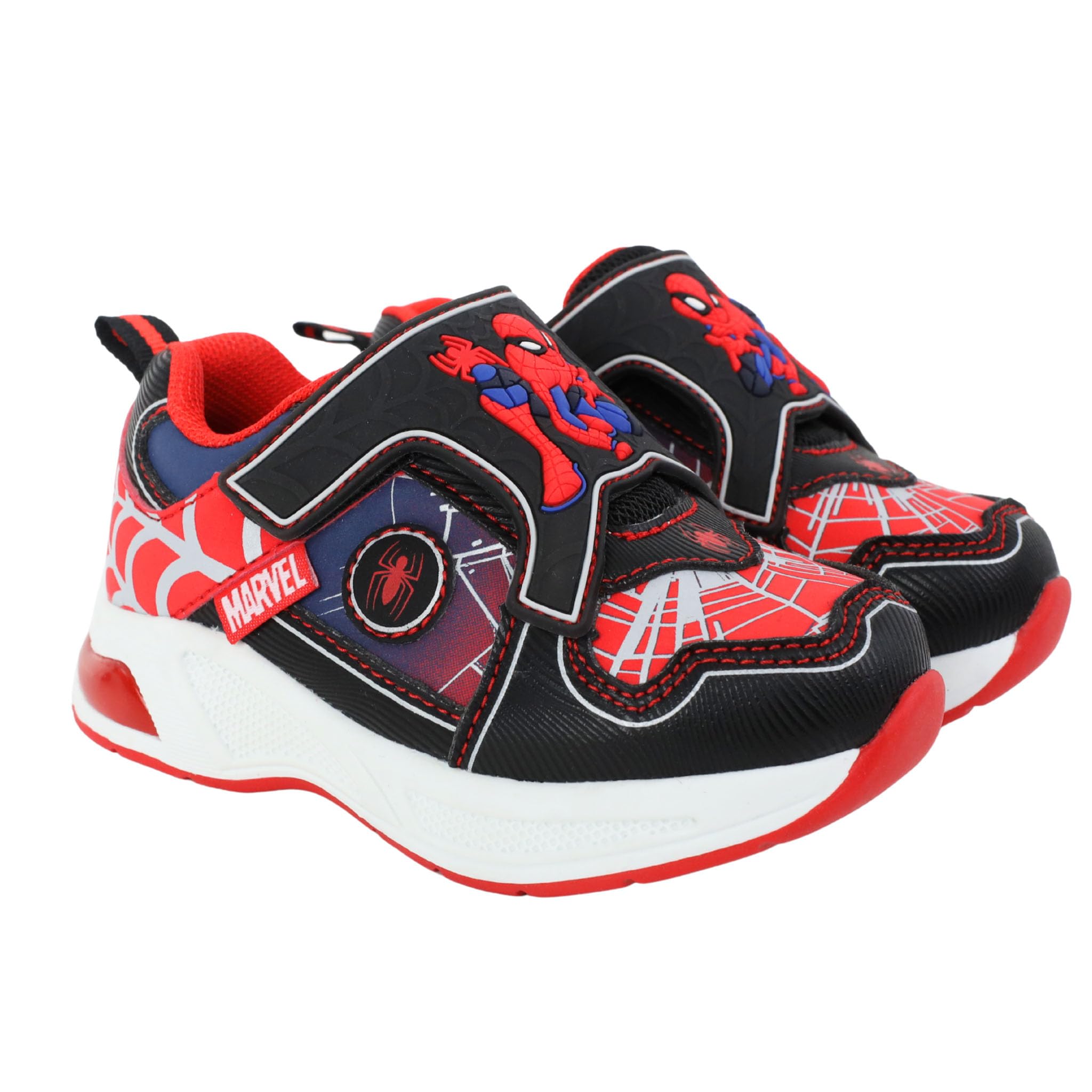 Spiderman Boys Lightup Sneakers Shoes for Kids Sizes 5-13