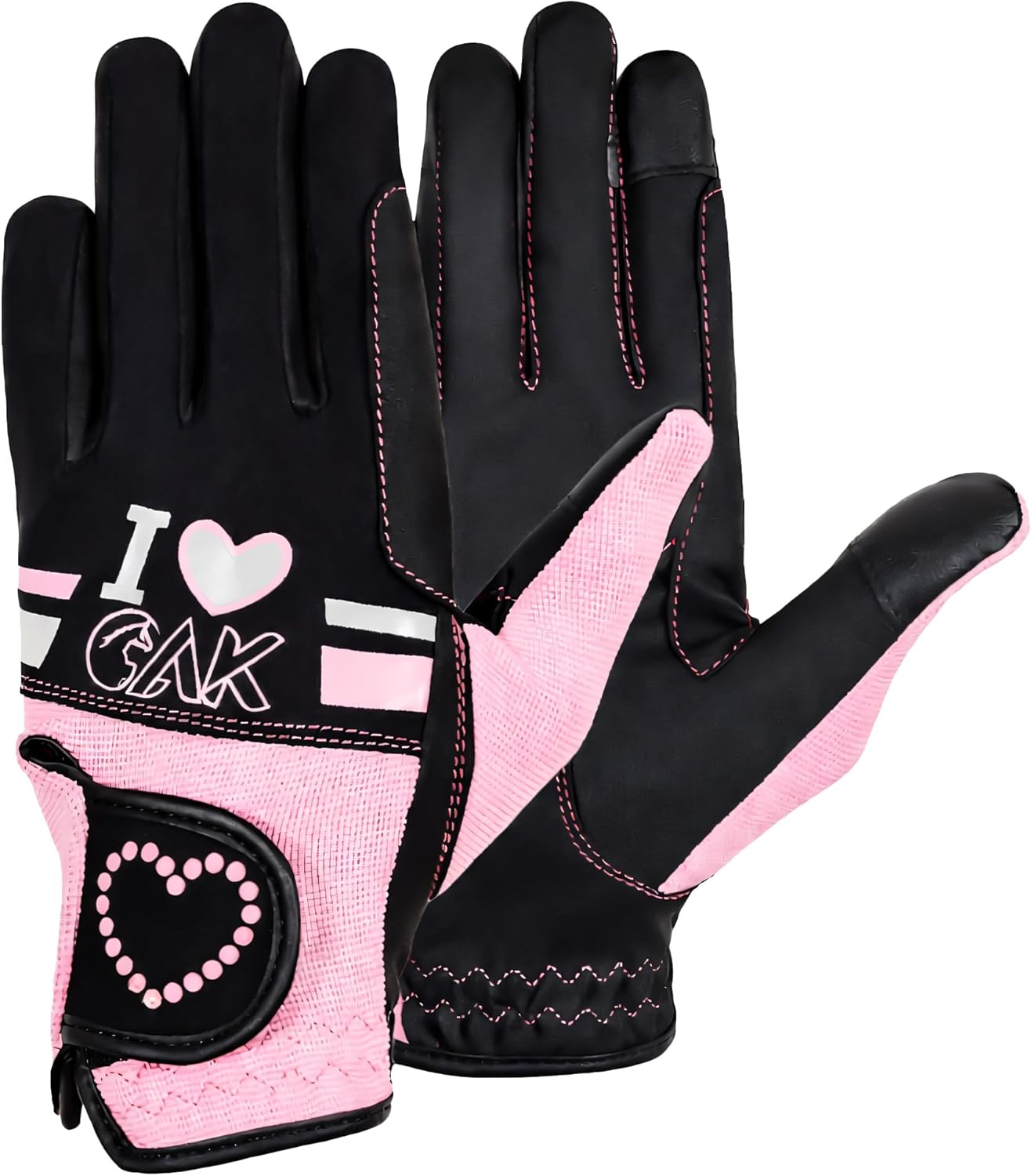 AK Love Horse Riding Gloves Ladies, Men & Kids Equestrian Gloves for All Season AKRS-6388