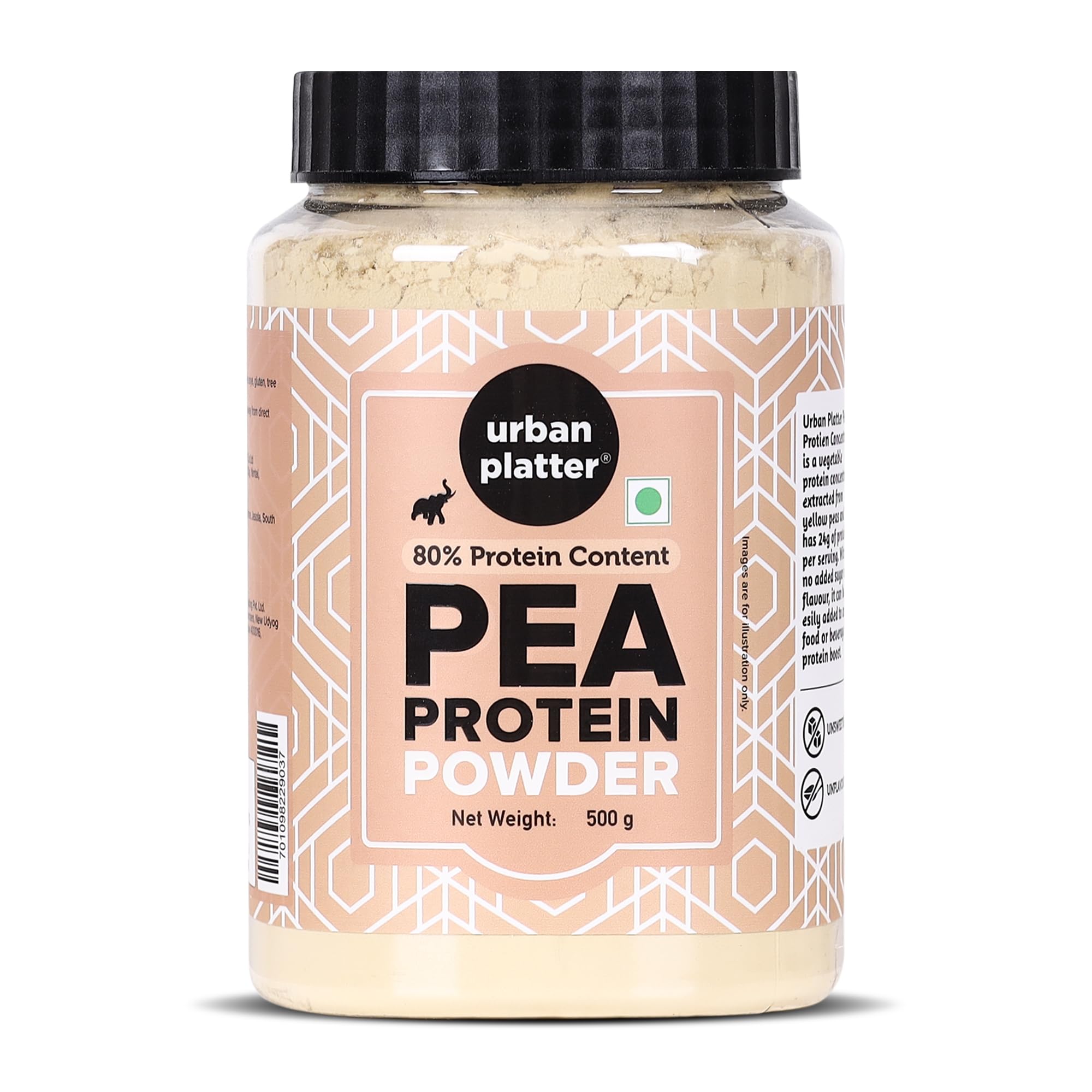 Pure Pea Protein Powder, 500g