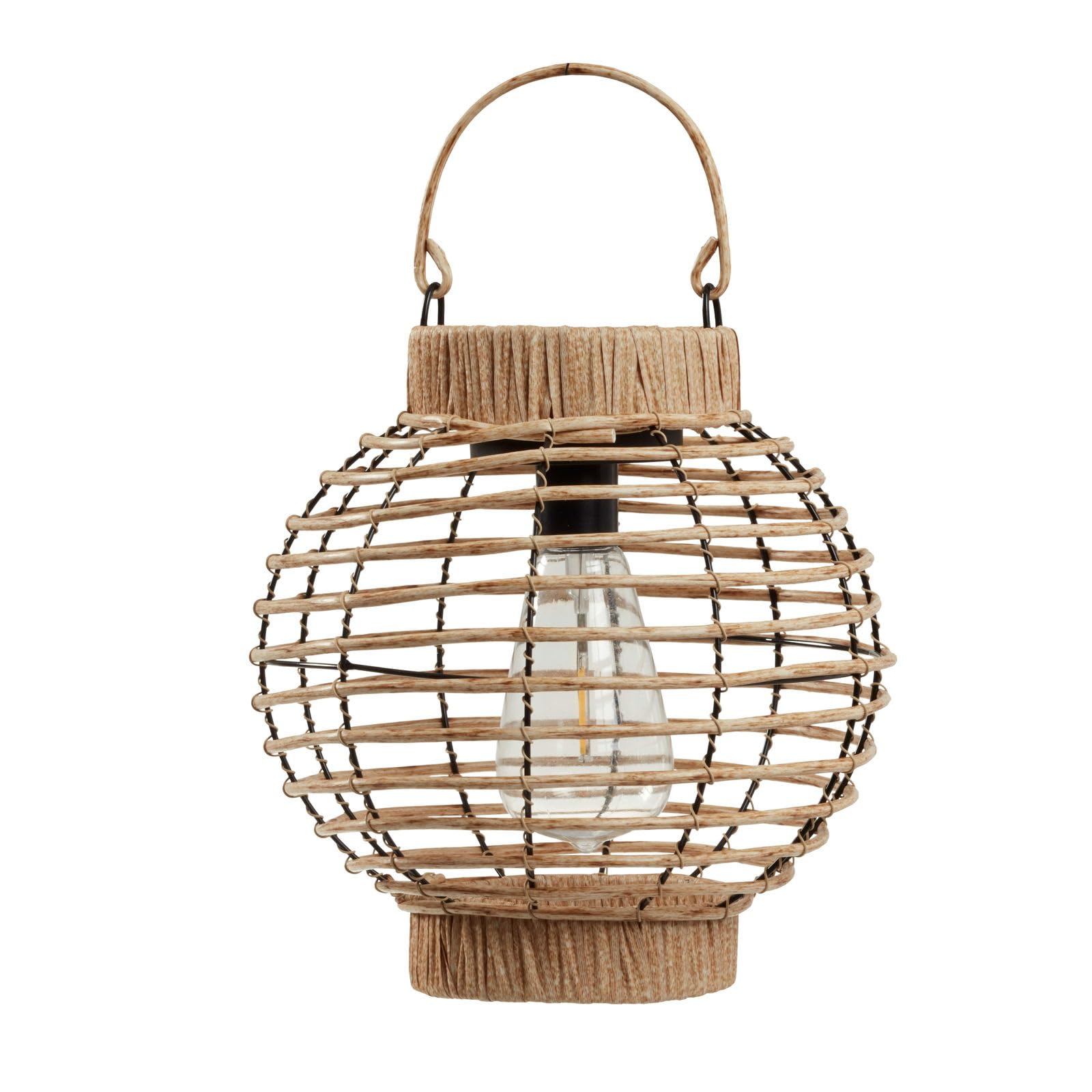 Lanterna solare - SMART GARDEN - Terra - LED bianco caldo - 5 lumen - Beige naturale - Plastica - 23 x 22,5 cm