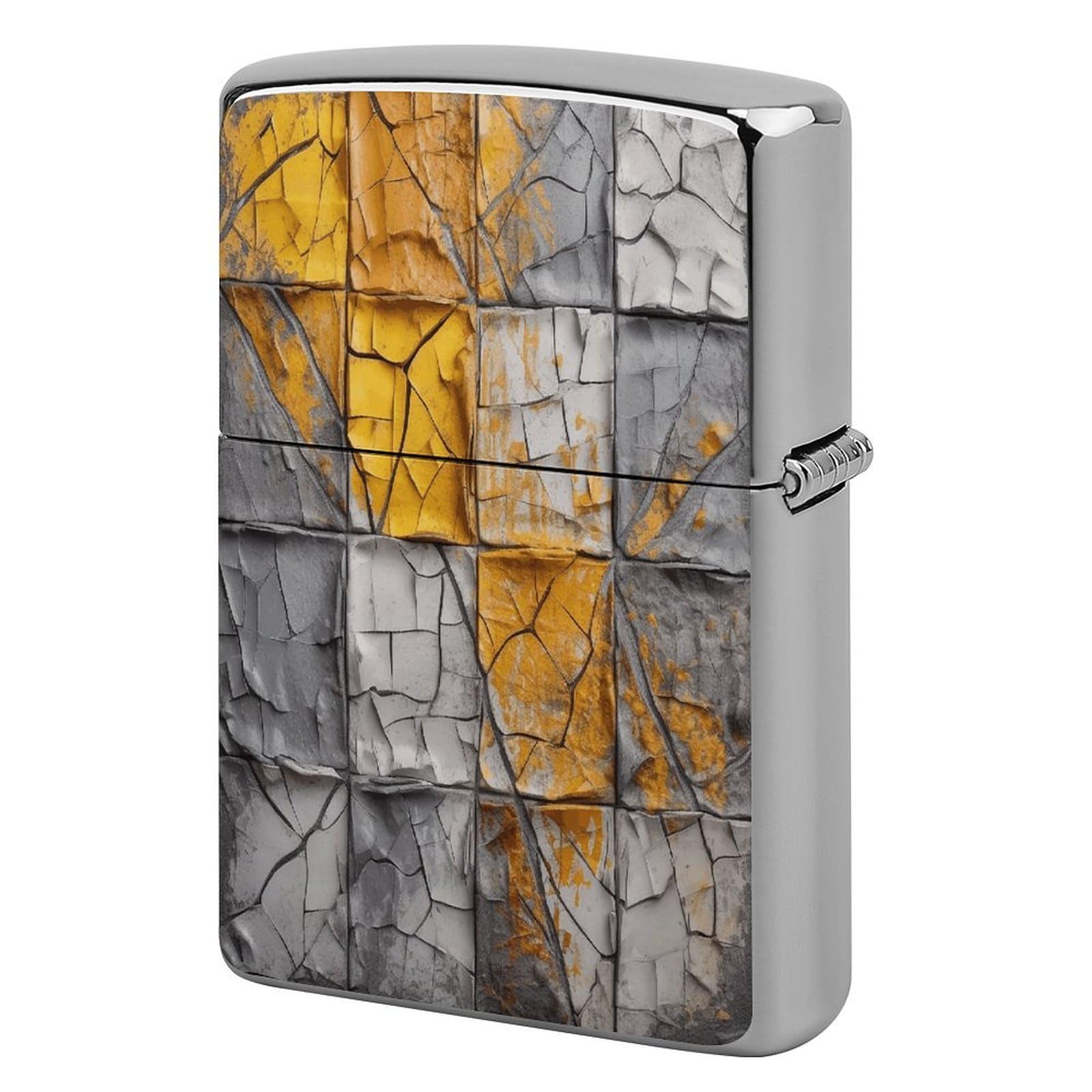 Fodpand Style Interesting Square Metal Lighter Case Cover Lighter Sleeve
