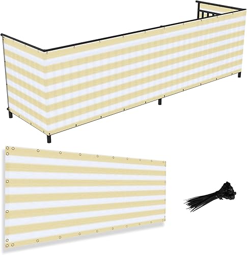 Pantalla de privacidad de 3 x 50 pies para balcón, pantalla de privacidad para terrazas, patios, patios traseros, piscinas al aire libre, porches,