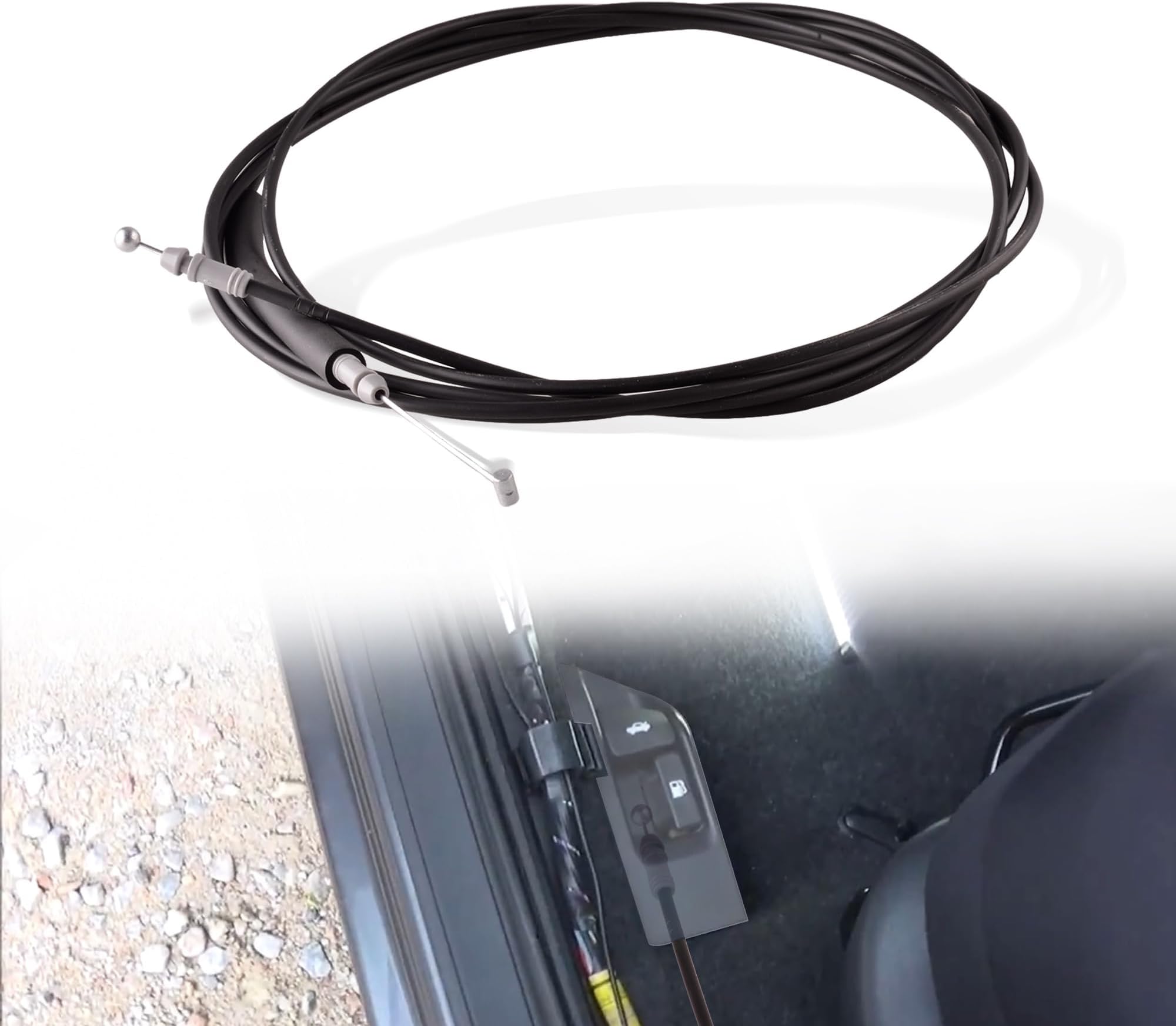 Trunk Latch Cable Compatible for Toyota Camry 2002-2006 Latch Release Cable Connect with Trunk Switch Luggage Door Lock Control Cable