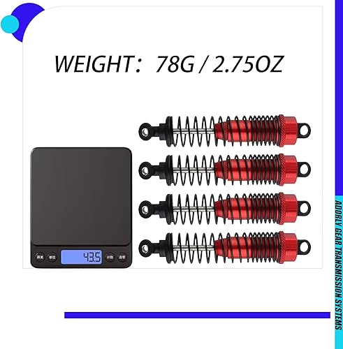 Miniatura 3 de 4 piezas de amortiguadores Redcat Gen7 parte delantera trasera Redcat Gen7 4331in Oil Sports Pro Shocks Redcat Everest 10 amortiguadores Redcat Gen