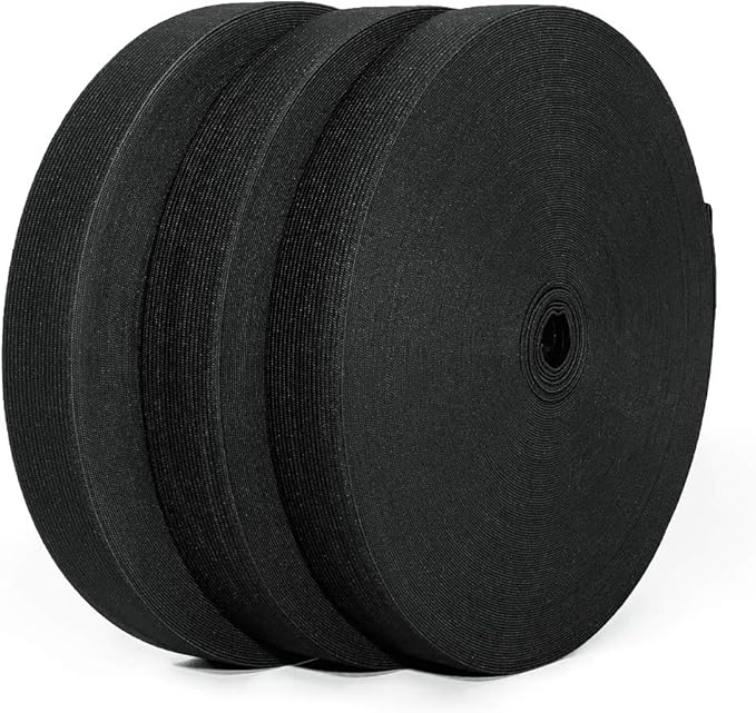 Breites Gummiband 40m X 30mm Schwarz - Elastisches Nähband Für Taillenbänder & Basteln