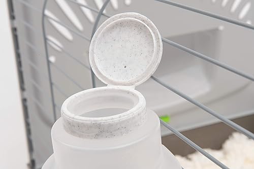 Miniatura 5 de Lixit Top Fill - Botellas de agua sin goteo para conejos, hurones, hámsters, cobayas, ratas, chinchillas y otros animales pequeños (32 onzas,