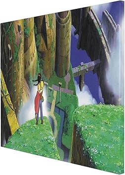 Amazon 天空の城ラピュタ 室内装飾アートポスター装飾絵画寝室リビングルームダイニングルーム壁画モダンポスター部屋装飾壁画壁画絵画ソファ背景画ウォールアートギフト ウォールステッカー オンライン通販