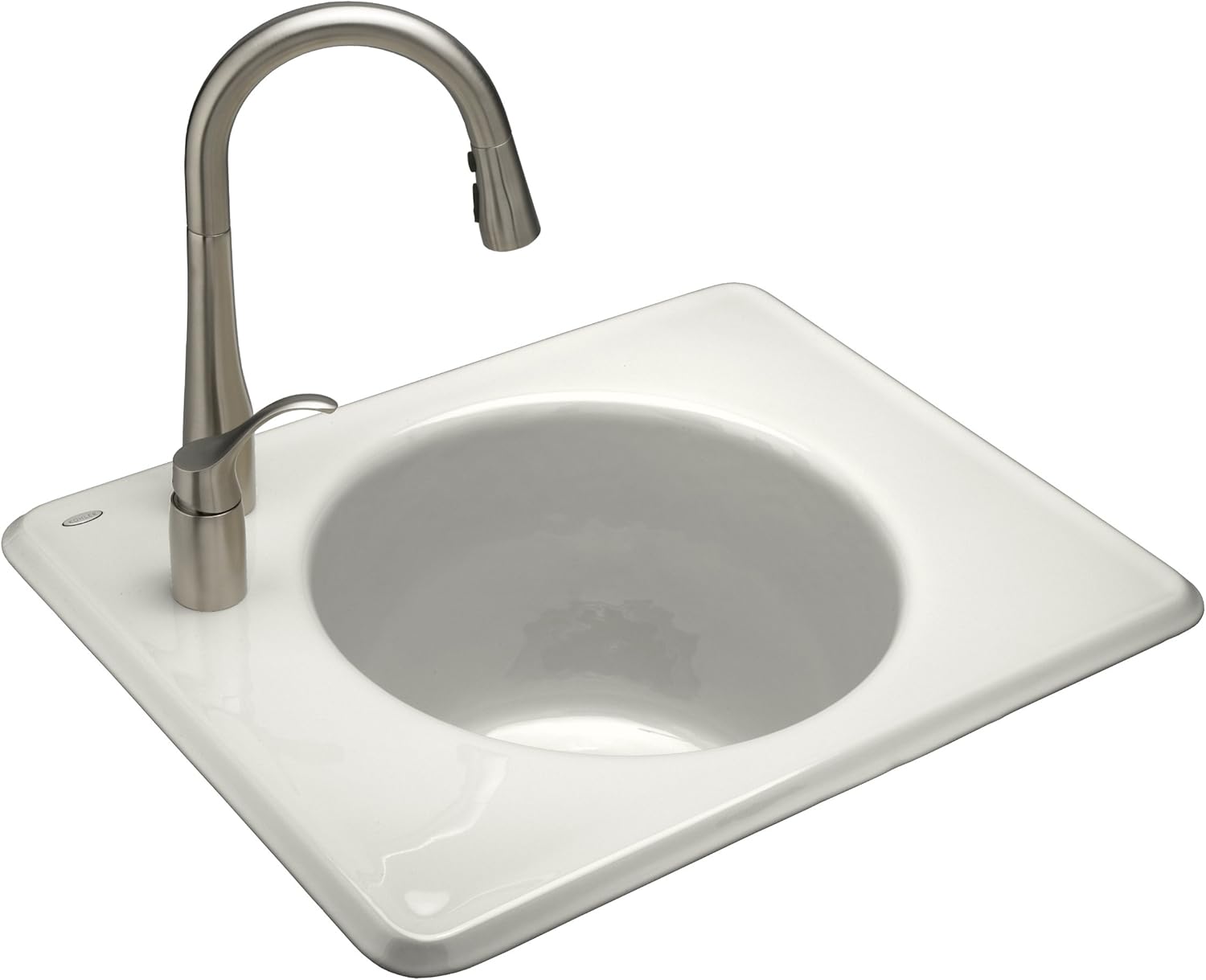 Kohler K66543L0 Tandem SelfRimming Cast Iron Utility Sink, White