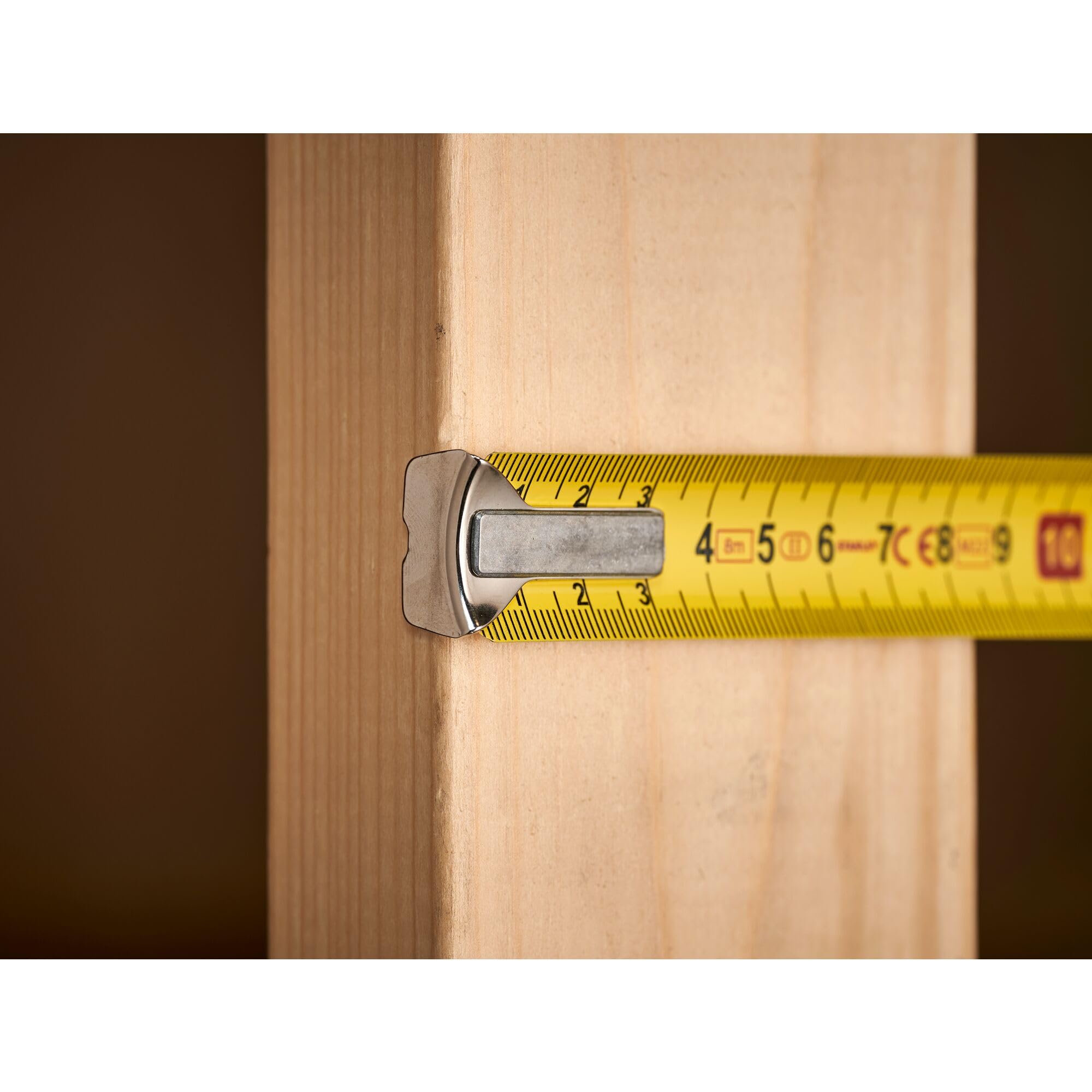 STANLEY 0-33-198 Mesure 8 M X 25 Mm Powerlock Classic Fabriqué En France - Ruban Large - Revêtement Blade Armor Et Mylar - Crochet 3 Rivets - Boitier Abs Antichoc - Blocage De Ruban