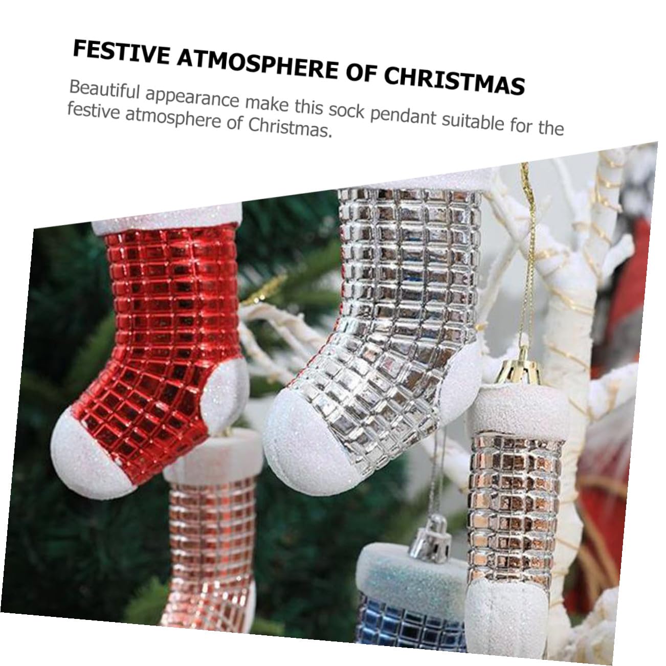 IMIKEYA 20 STK Weihnachtsbaum-anhänger Süßigkeiten- Weihnachtsfensteranhänger Weihnachtsanhänger Selber Machen Weihnachtsbaum-Requisite Girlandendekor Weihnachtsbaumschmuck Plastik