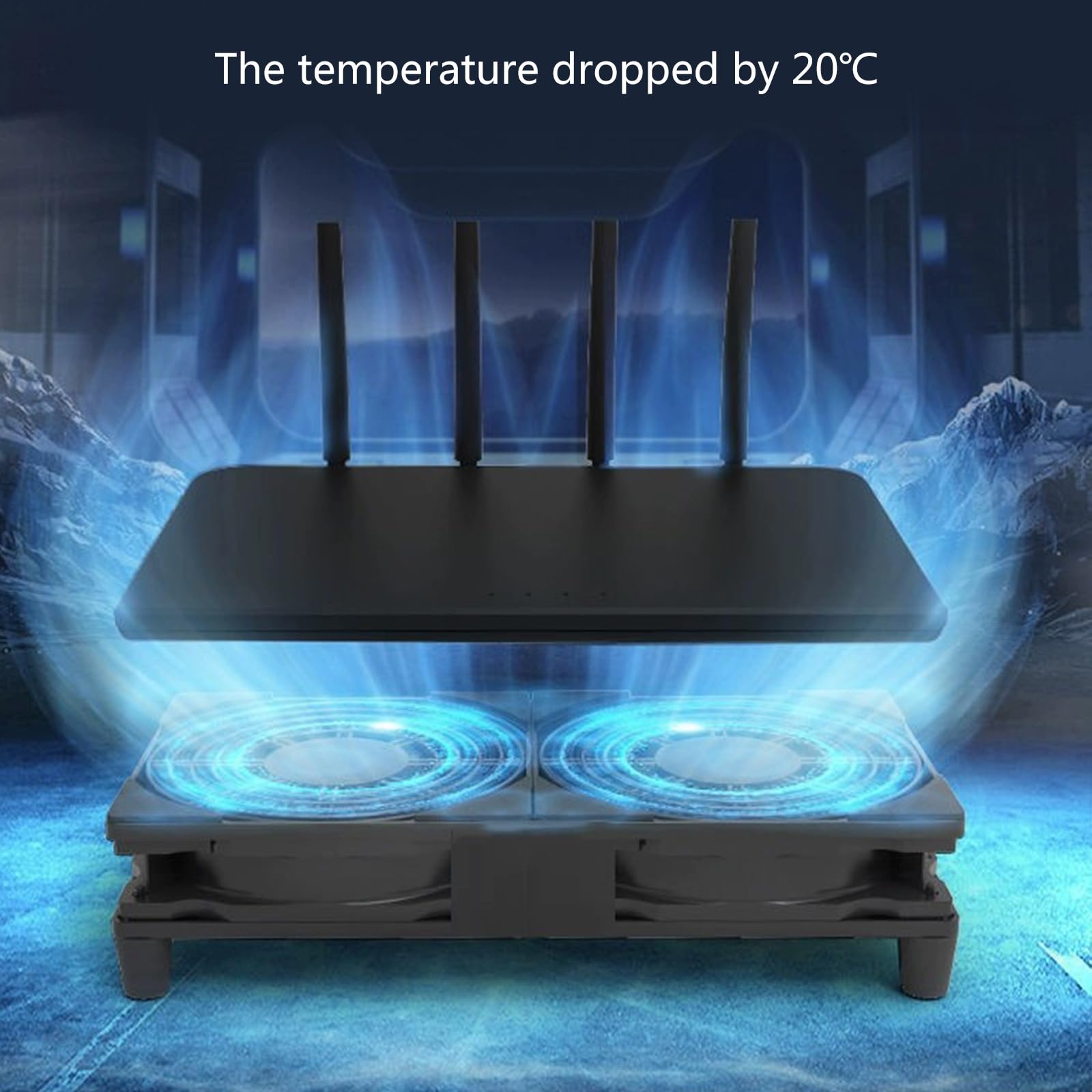 Ventilador de refrigeración compacto de 120 mm con conexión USB para estantes de servidores electrónicos, redes, armarios y portátiles, ventilador alto para prevención de sobrecalentamiento
