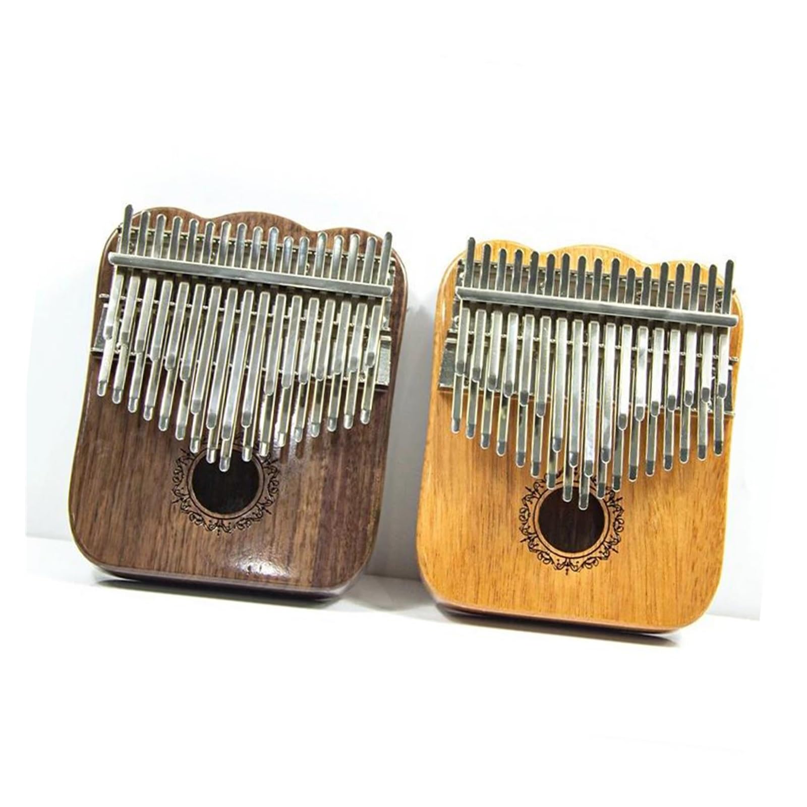 Kalimba De Madera Maciza De 34 Teclas Instrumento Profesional De Teclado De Nogal Bk Para Adultos(Mahogany)