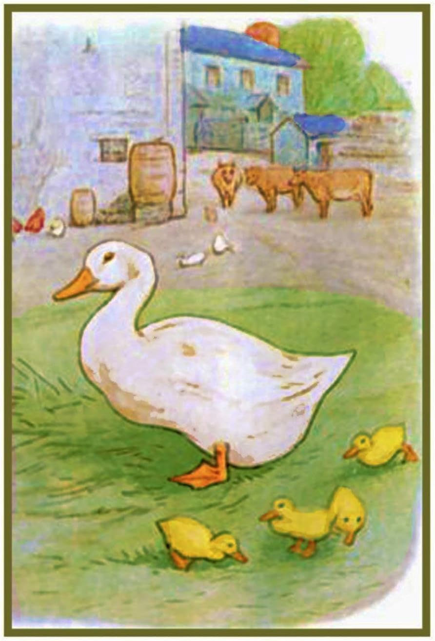 Jemima Puddleduck Babies Beatrix Potter Counted Cross Stitch Pattern
