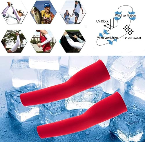 Miniatura 10 de Mangas de compresión con protección solar UV - Fútbol Baloncesto Golf Enfriamiento Brazo Mangas de Tatuaje