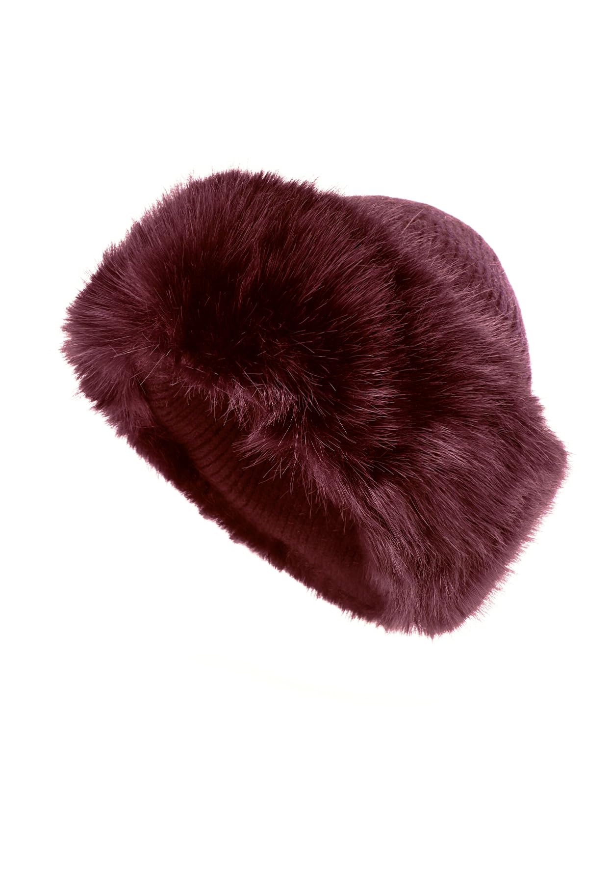 QUEEN HELENA Sombrero de Invierno Cálido con Pelo Suave para Mujer CP07