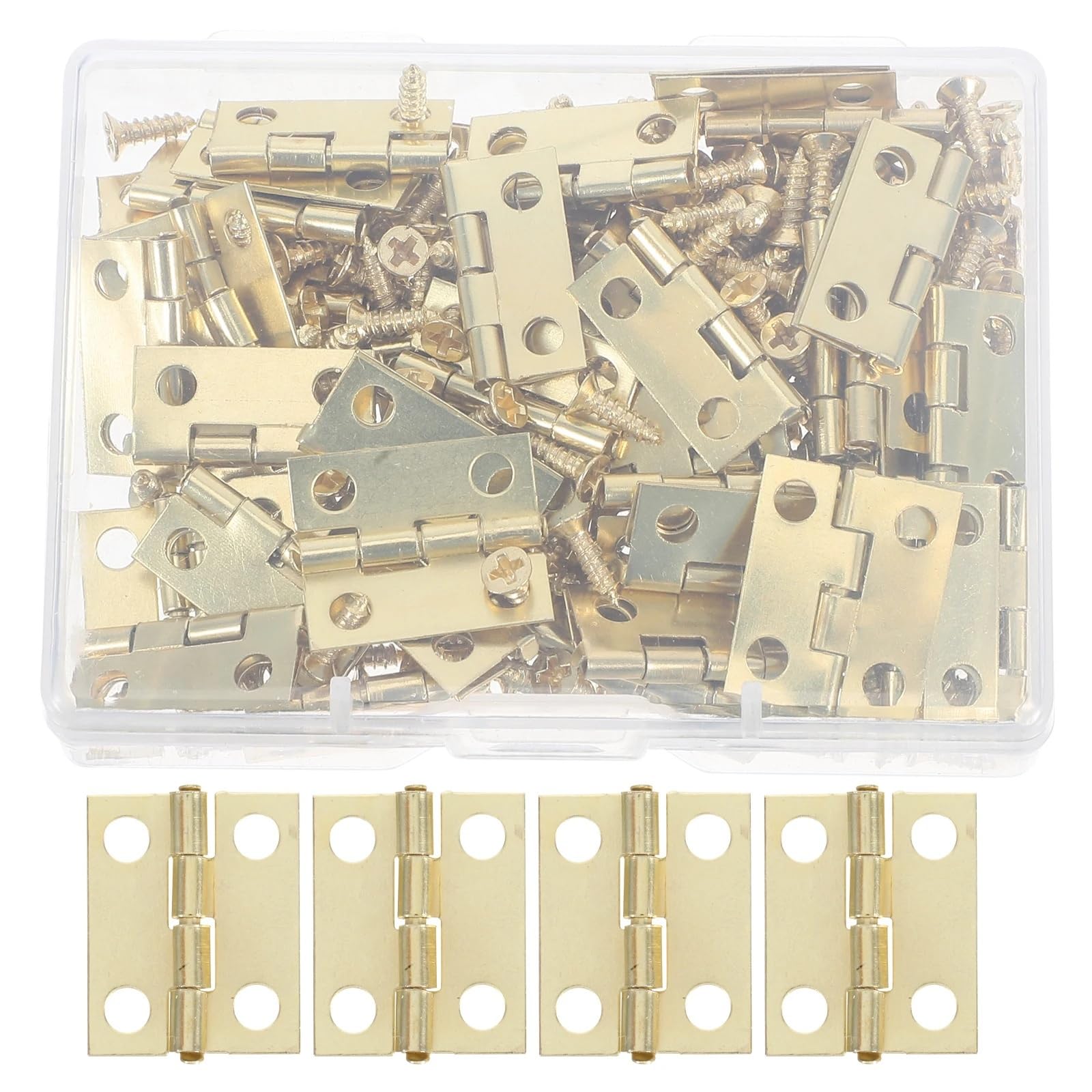 Cerniere Metalliche Mini con Viti per Scatola Gioielli DIY Kit Legno