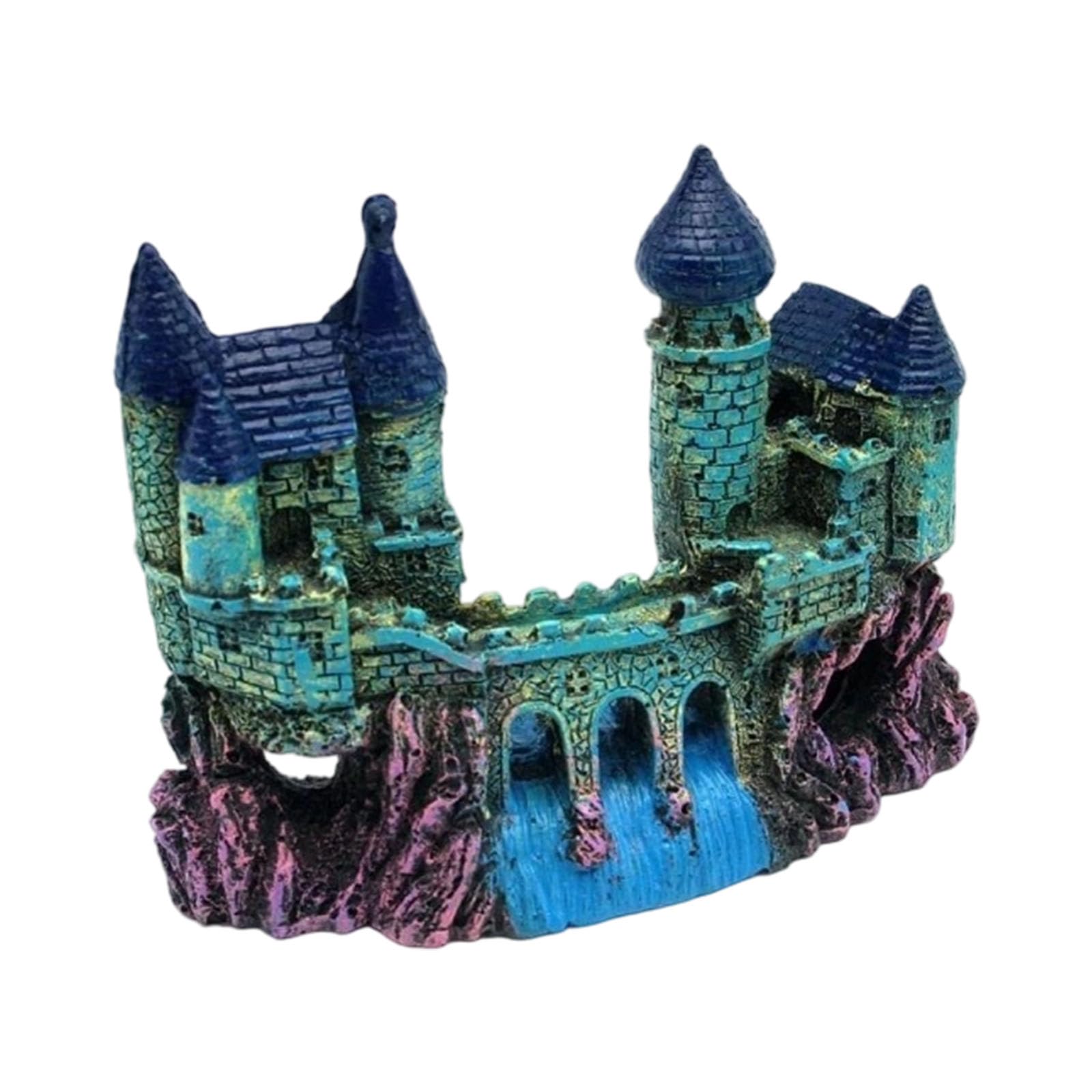 Thatiarry Fishtank Hideouts Landscape Fish Tanks Decorations for Aquariums Terrarium Shrimp Castles Ornaments Habitat Castles Fish Tanks Ornament