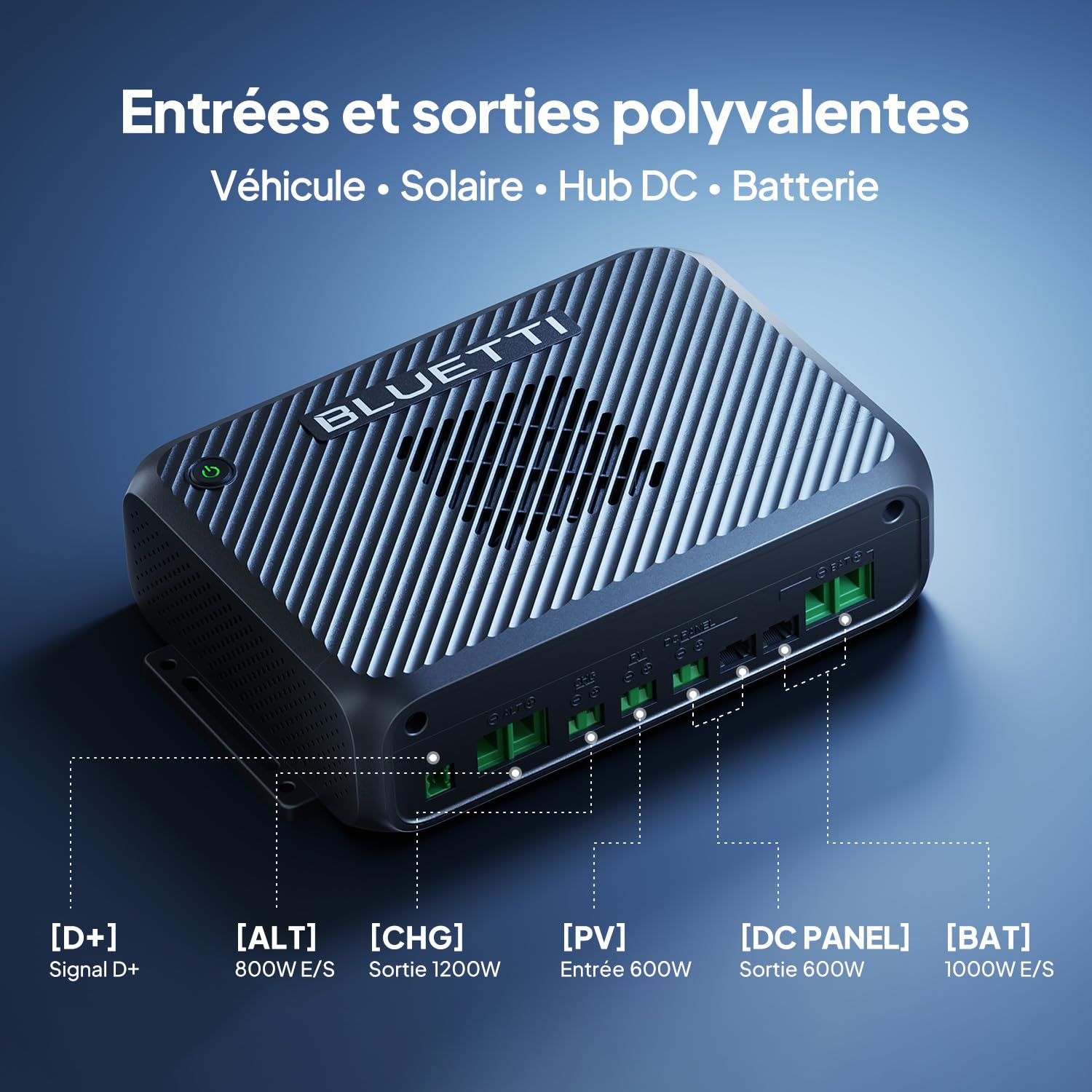 BLUETTI Charger 2 1200W Chargeur Alternateur DC-DC Double Entrée
