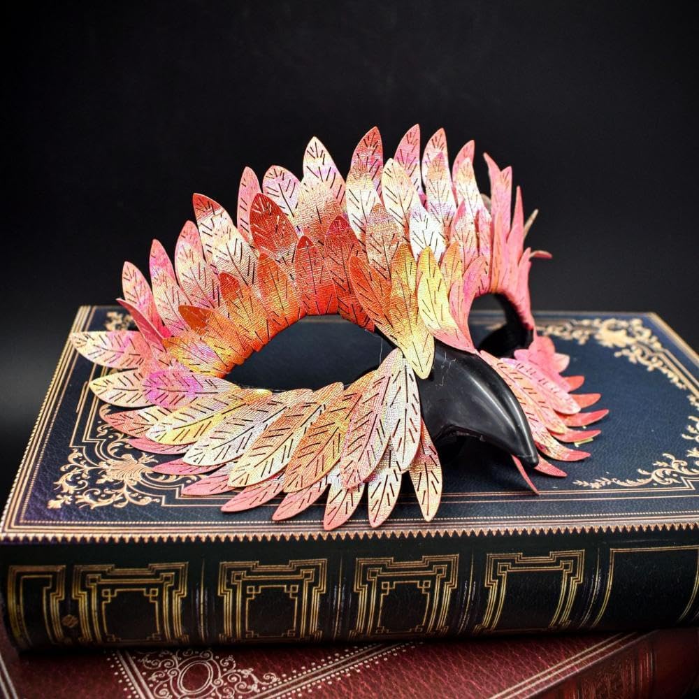 Masque Bal Masqué Femme Coloré Plumes Masque Venitien Carnaval Accessoire Soirée Déguisement Élégance et Mystère