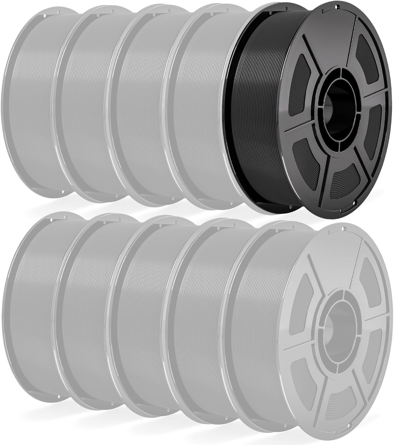 PLA Filament Black 1kg（only one Volume. Please Think Carefully.）