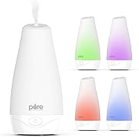 Pure Enrichment PureSpa Essential Oil Diffuser: Compact Ultrasonic Aromatherapy, 100ml Tank, 7-Hour Runtime, Mood Lights & Auto Shut-Off