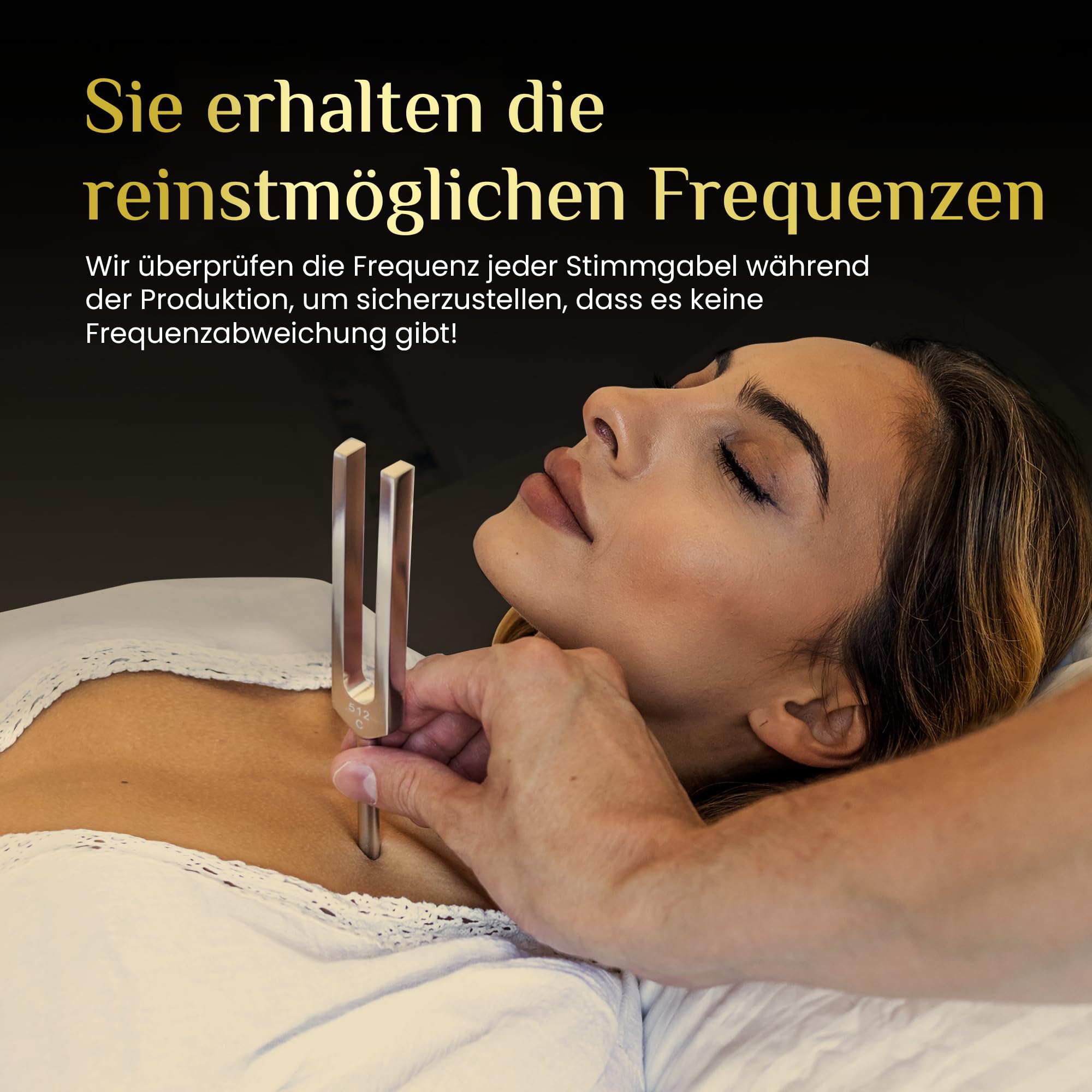 Set aus Stimmgabeln (128 Hz, 256 Hz, 512 Hz) - Körpergewichtete medizinische Stimmgabeln zur Chakra-Heilung - Yoga- und Meditationszubehör - Stimmgabel-Set für Frequenzheilung