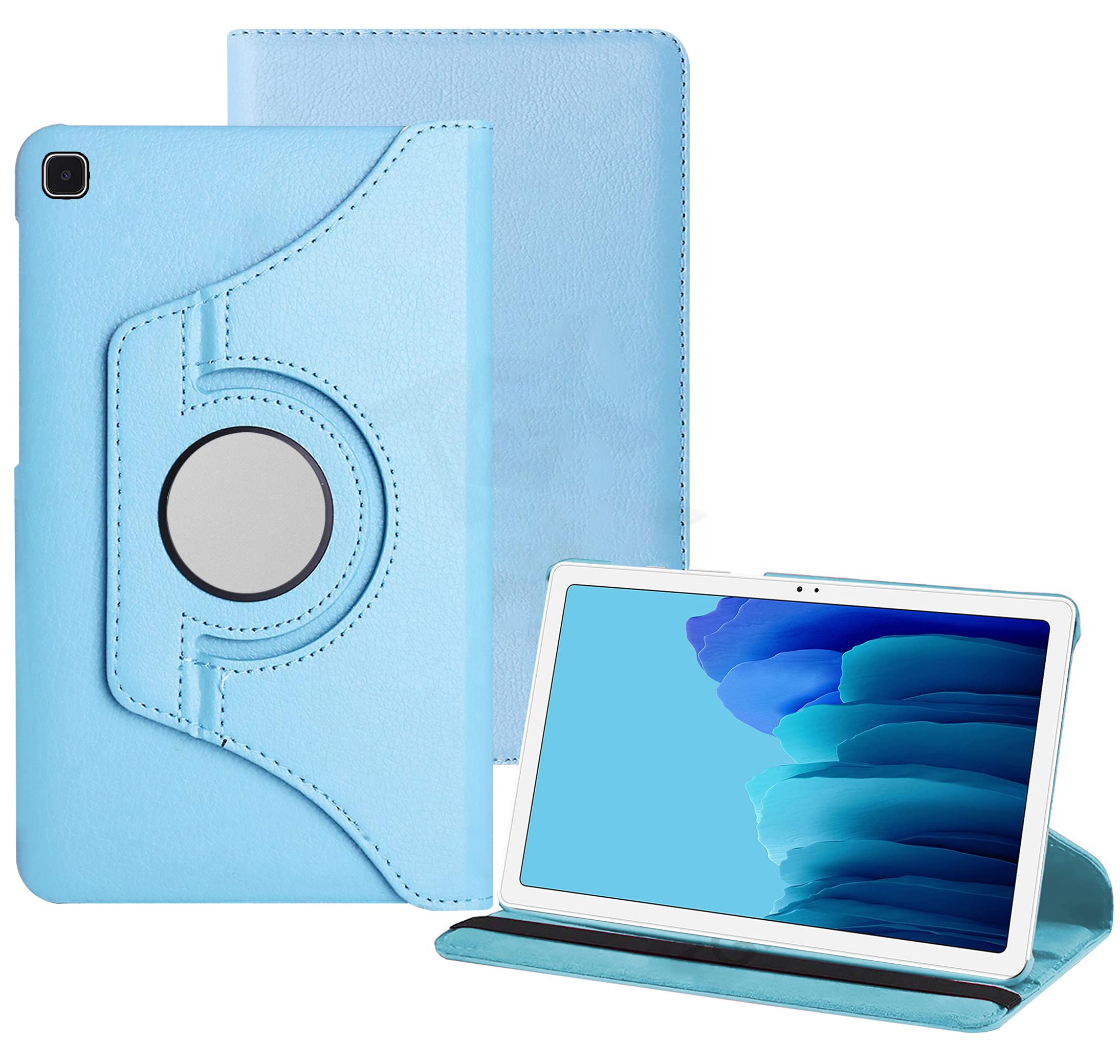 TGK Rotating Cover for Samsung Galaxy Tab A7 10.4 inch Cover [SM-T500/T505/T507] 2020 (Sky Blue) 360 Degree Leather Stand Case (B09HC8ZL2L) Amazon Price History, Amazon Price Tracker