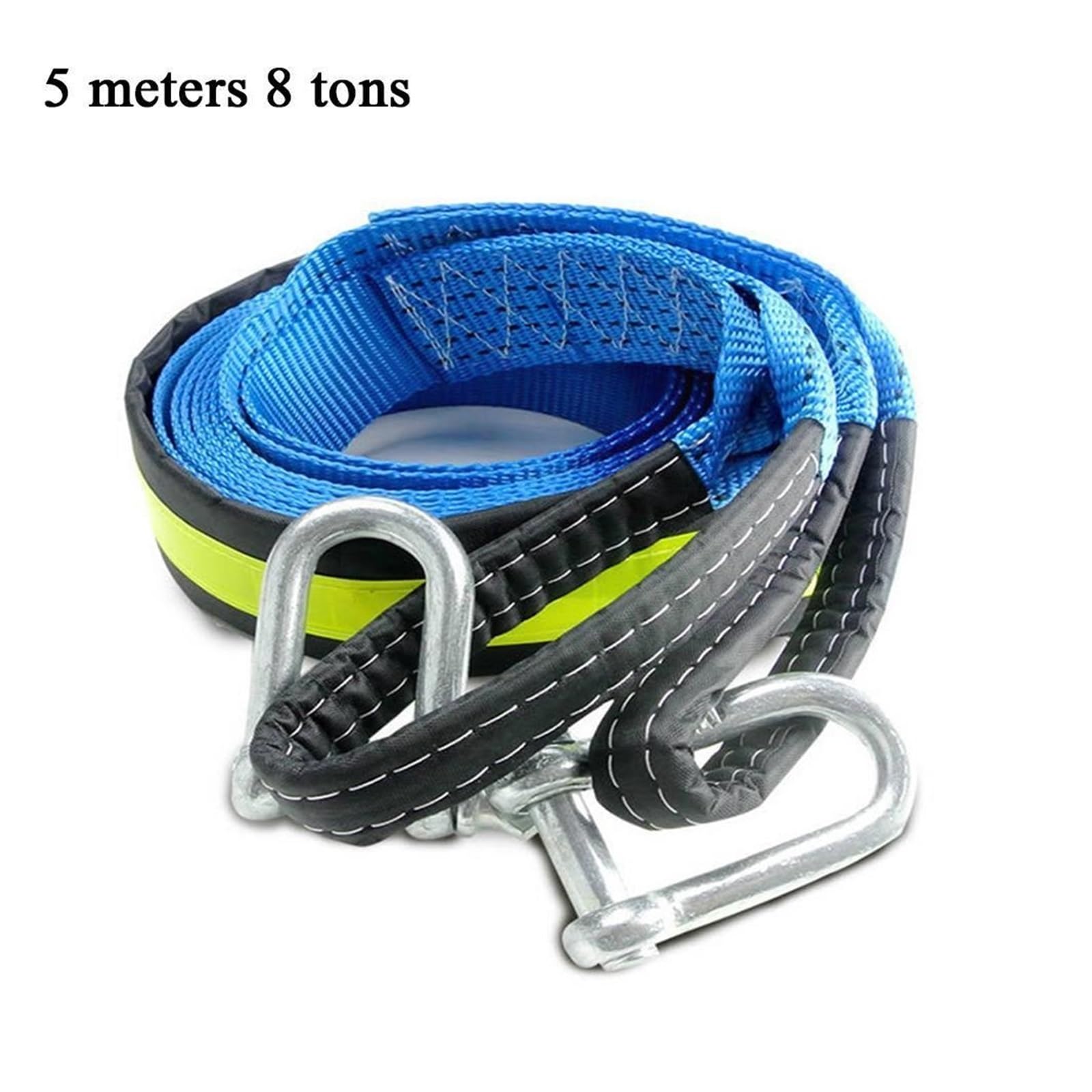 Cuerda del cabrestante, Cable de Remolque cabrestante 5m y 8 toneladas, Cuerda Coche con Ganchos for Emergencia Resistente, Fuera Carretera
