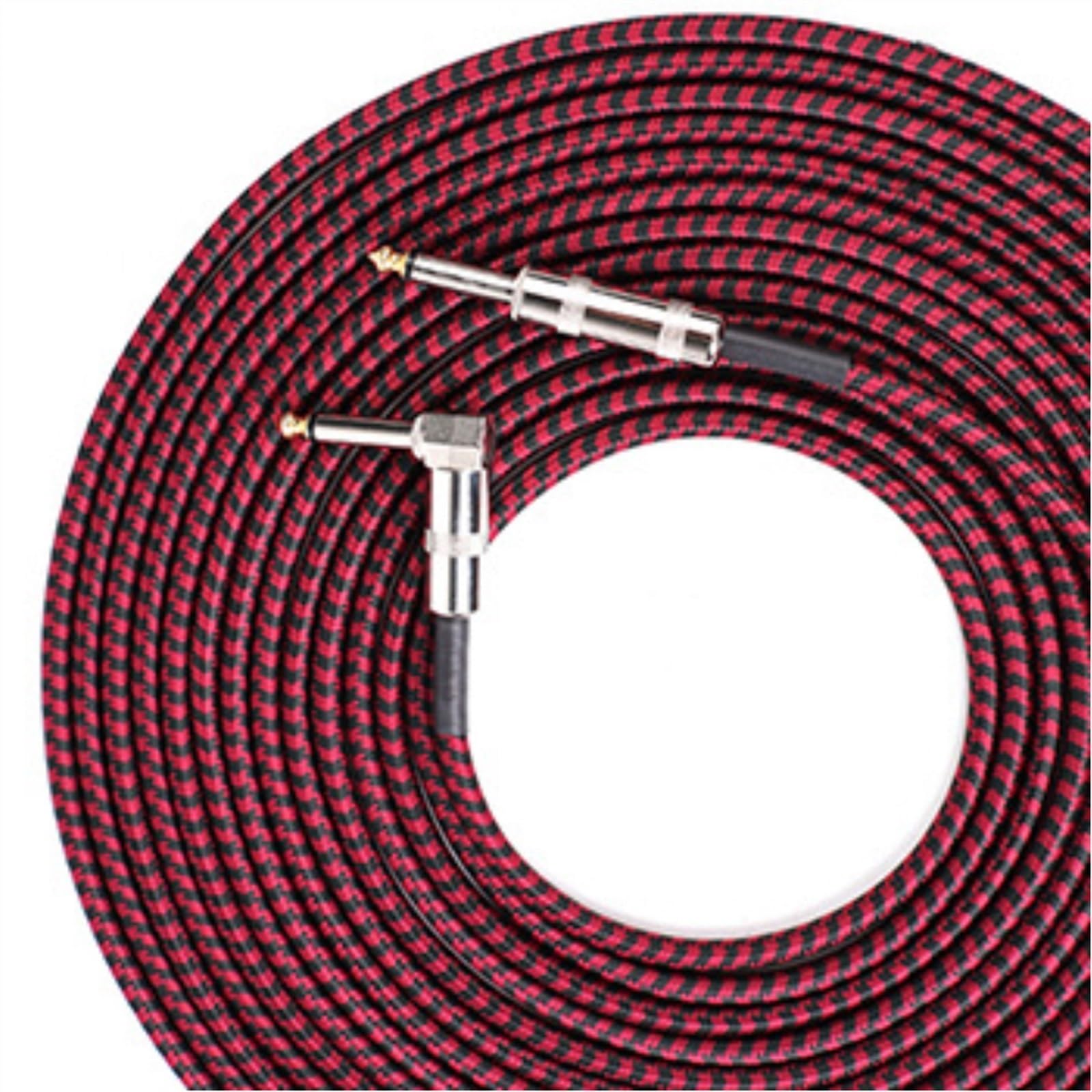 akcesoria do gitary Kabel Audio Z Izolacją Akustyczną AWG24 Do Elektrycznej Gitary Basowej 6,35 Mm Drut Prosty (Color : 6 meter)