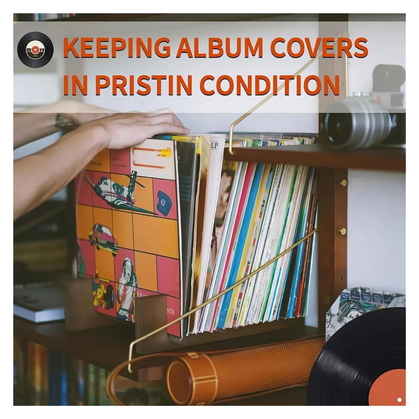 Copertine Interne per Dischi in Vinile Custodia Protettiva for Dischi in Vinile da 12 Pollici 20/50 Pezzi, Borsa Trasparente for LP Giradischi, for Aperta, 32,3 cm*32 cm(Transparent 50PCS)