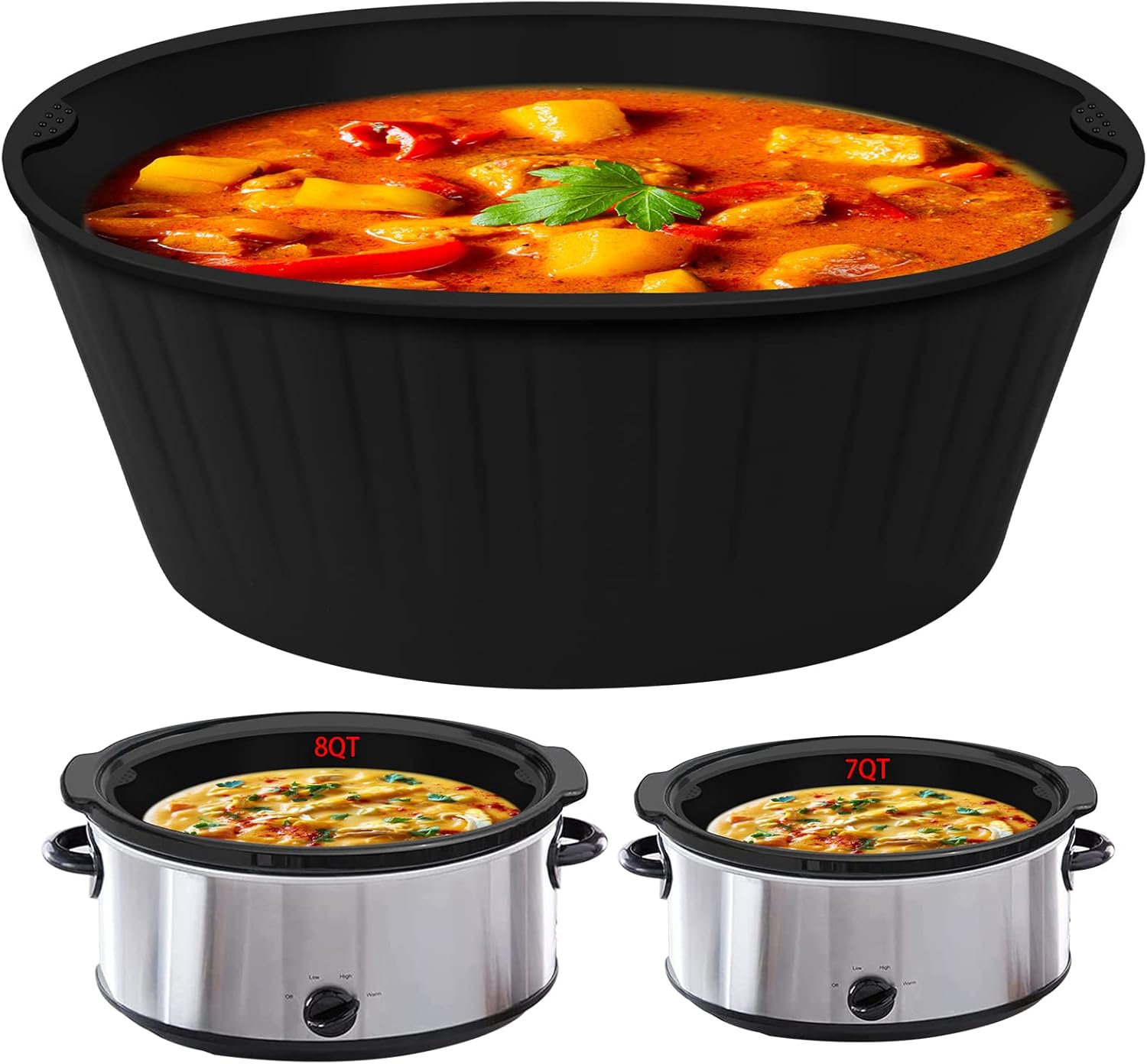 Slicone Crockpot Liner, Crock Pot Liners Reusable Slow