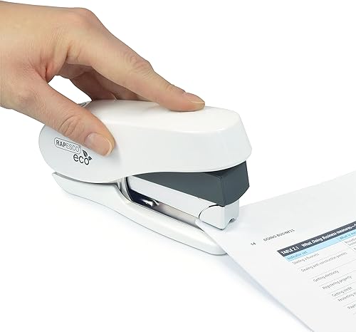 Miniatura 6 de Rapesco Less Effort - Engrapadora de 50 hojas con dos cajas de grapas, color blanco