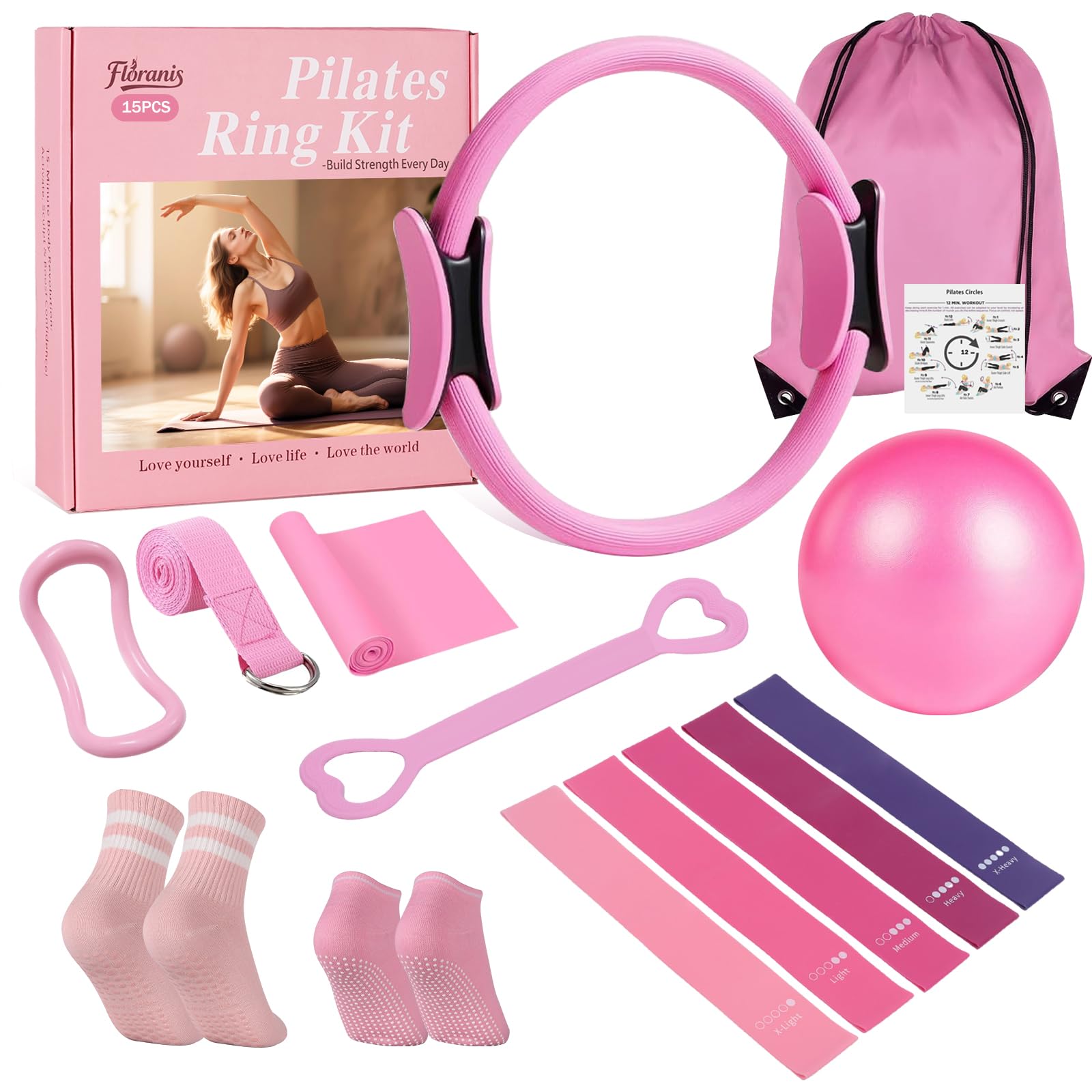 Amazon.com : Floranis Pilates Essentials Kit at Home, Ring and