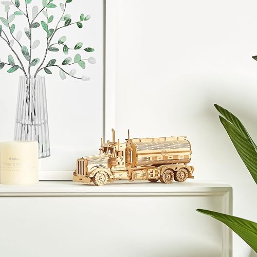 Miniatura 8 de hikpea Kits de modelos de camiones de rompecabezas de madera 3D brainteaser y rompecabezas para Navidadcumpleaños regalos para adultos y