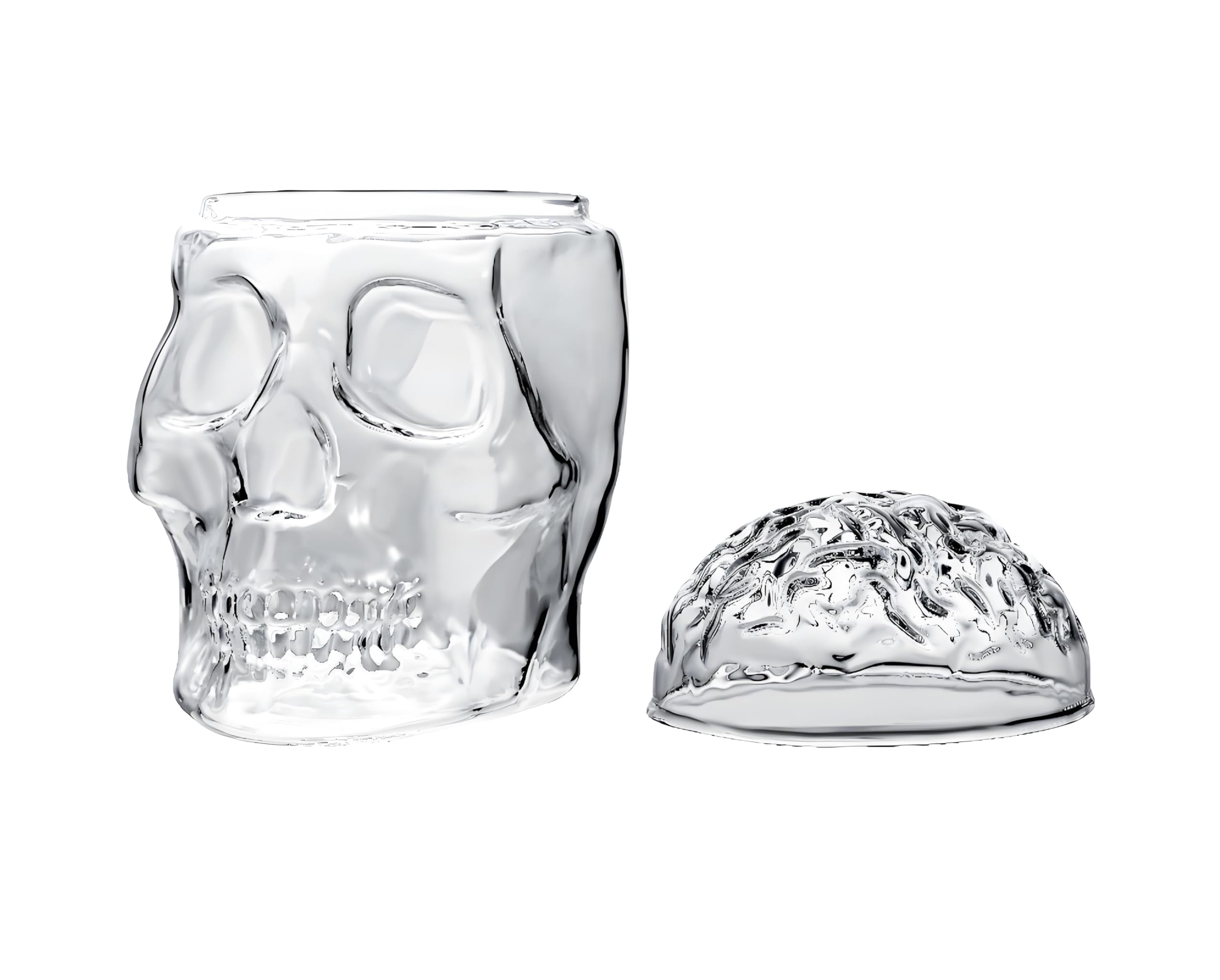 Wine Carafe Accessories Water Carafe Wine Filter Wine Dispenser Wine Aerator Red Wine Decanter Water Jugs Whisky Decanter Skull Gifts for Housewarming Rum Alcohol for Home Bar (Brains Skull-1000ml)