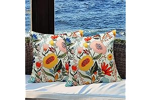 Vibrant Springtime Beauties: Floral 18x18 Outdoor Pillow Covers for Patio Perfection