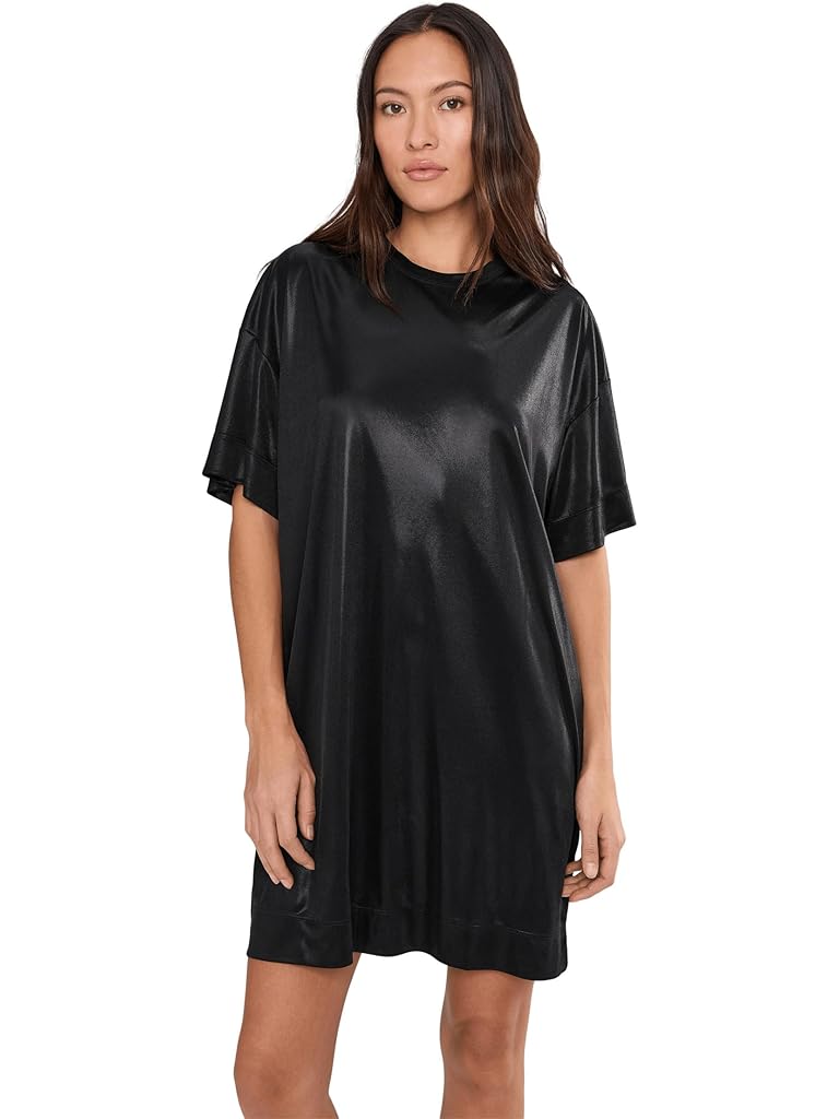 Black AllSaints Sparkle Tee Dress