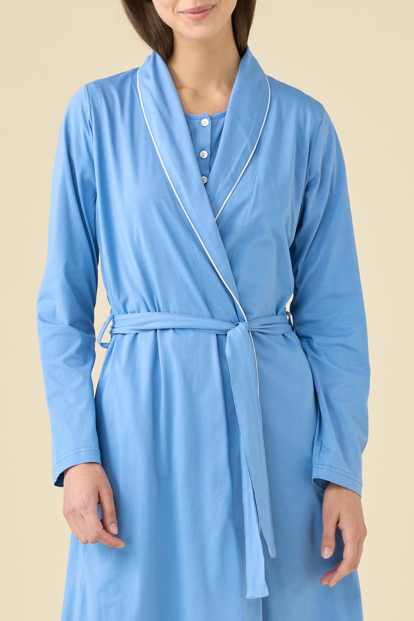Noidinotte -Vestaglia donna estiva in cotone articolo essential.
