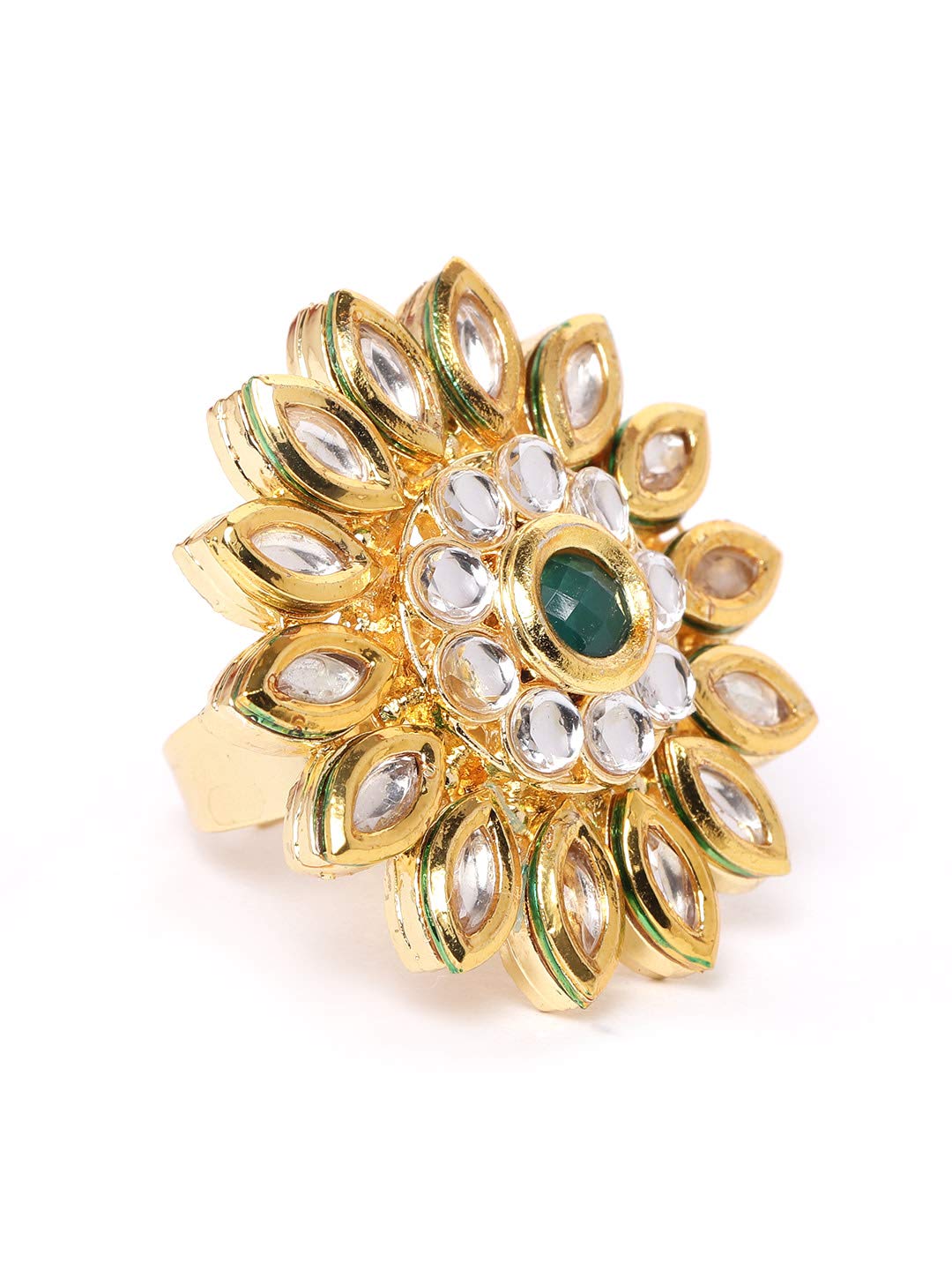 See full amazon price history chart for ZAVERI PEARLS Gold Tone Kundan Flower Wedding Collection Adjustable Finger Ring For Women-ZPFK9628 ZAVERI PEARLS Gold Tone Kundan Flower Wedding Collection Adjustable Finger Ring For Women-ZPFK9628 (B08F3FQ8P9) Amazon Price History, Amazon Price Tracker