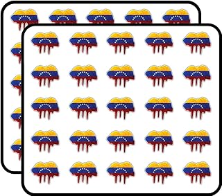 Venezuela World Flag Blot Art Decor Sticker for Scrapbooking, Calendars, Arts, Kids DIY Crafts, Album, Bullet Journals 50 ...