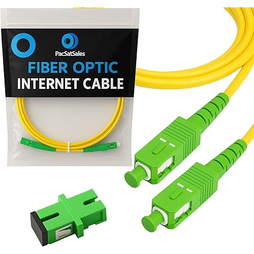 Fiber Optic Internet Cable - 80ft / 25M SC/APC to SC/APC Single Mode Fiber Optic Cable att & Connector - Replacement Fiber Patch Cable/Fiber Optic Cable Extender