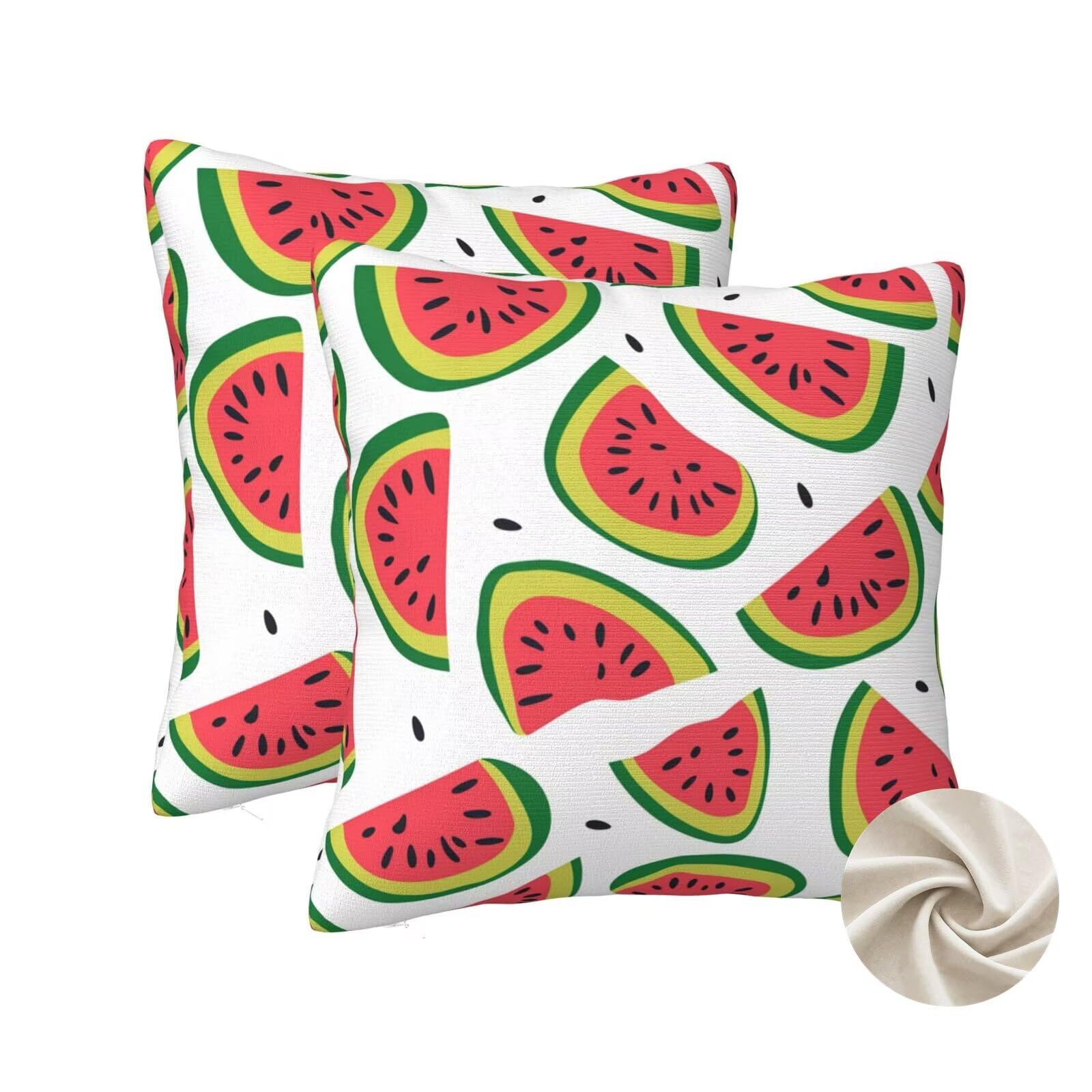 Housse coussin l'été en textile doux 50x50 cm pour une décoration raffinée