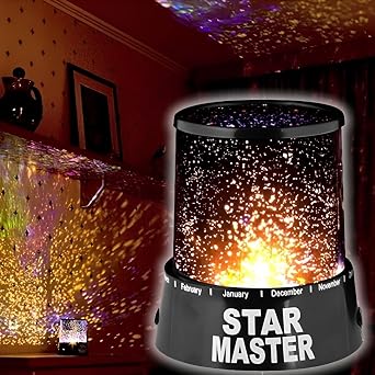 Jouis Star Gece Lambası, Çocuk Oda İçi Gökyüzü Aydınlatma, Yıldızlı [Enerji Sınıfı A]