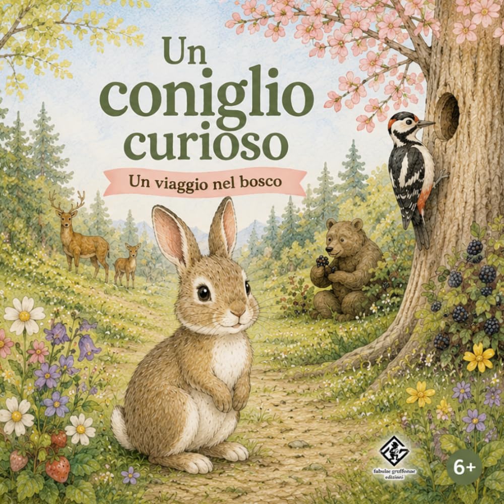 Un coniglio curioso: Un viaggio nel bosco