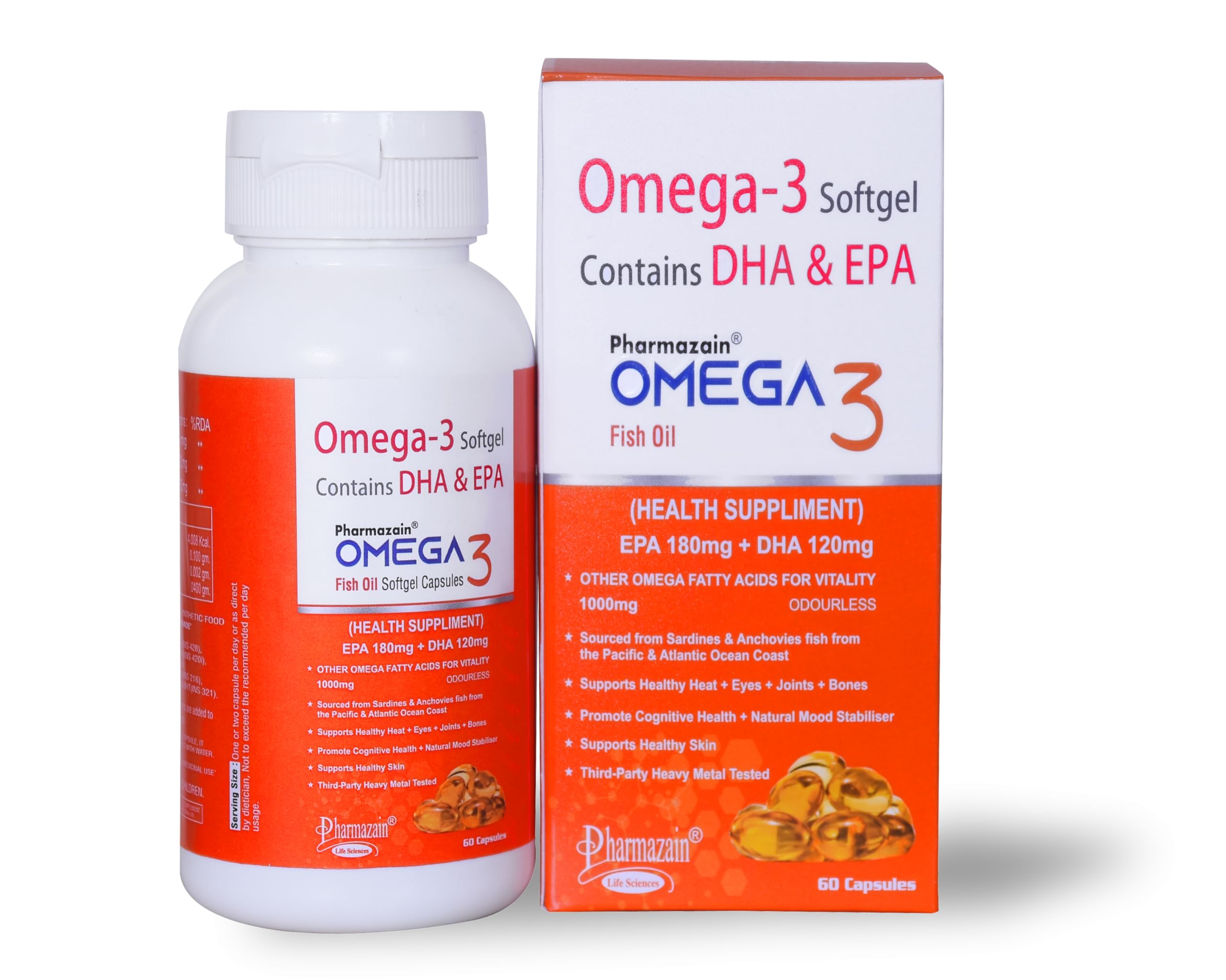 Omega-3 Fish Oil (60 Capsules) with EPA & DHA to support Joint, Heart, Skin, Eye, Brain, Hair & Muscle Health (B0CM17HC9K) Amazon Price History, Amazon Price Tracker